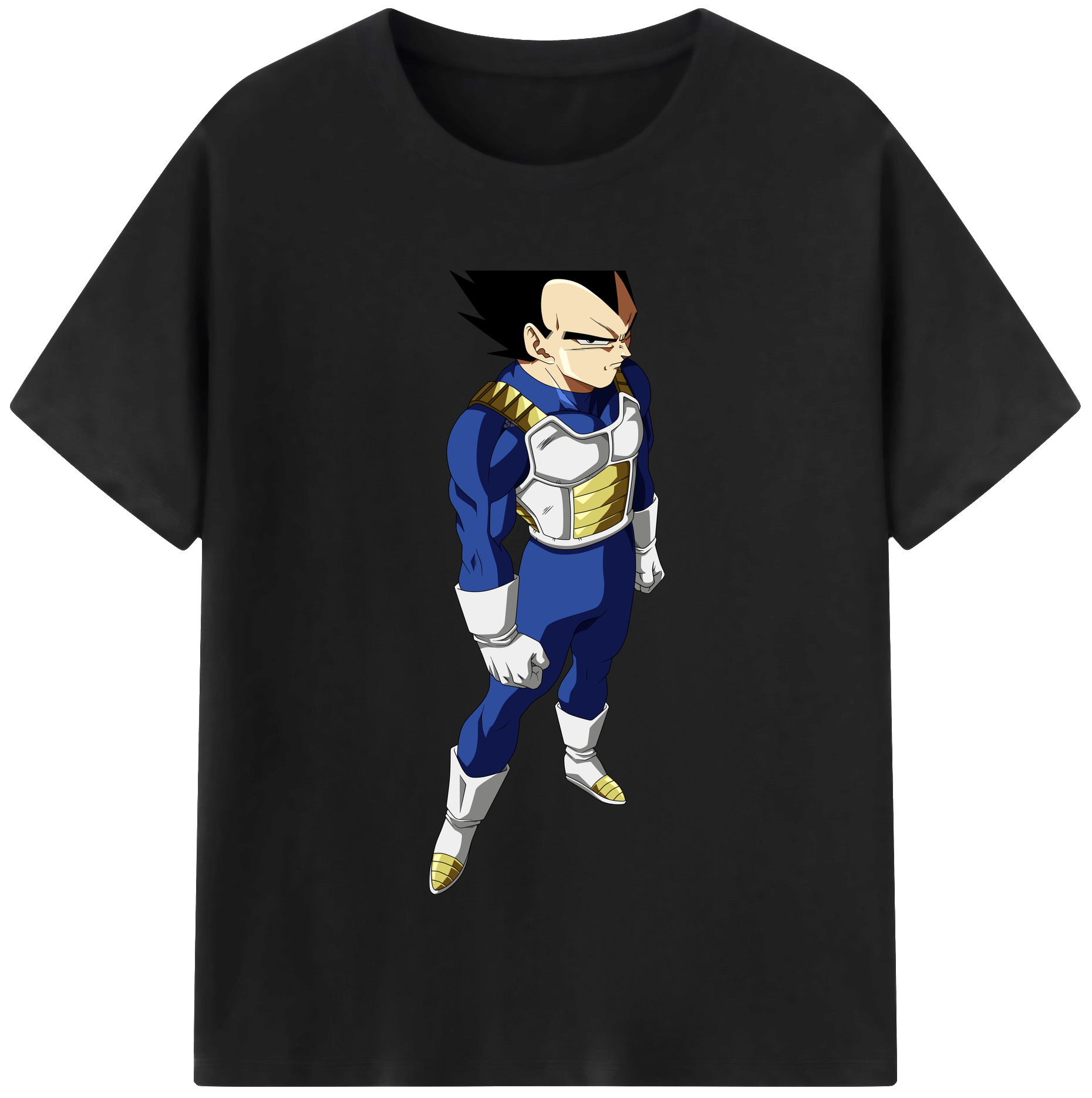 （画像用） ドラゴンボール ベジータ四世（Bejīta Yonsei）DRAGON BALL Vegeta IV 綿100％半袖Tシャツ（フロントプリント）