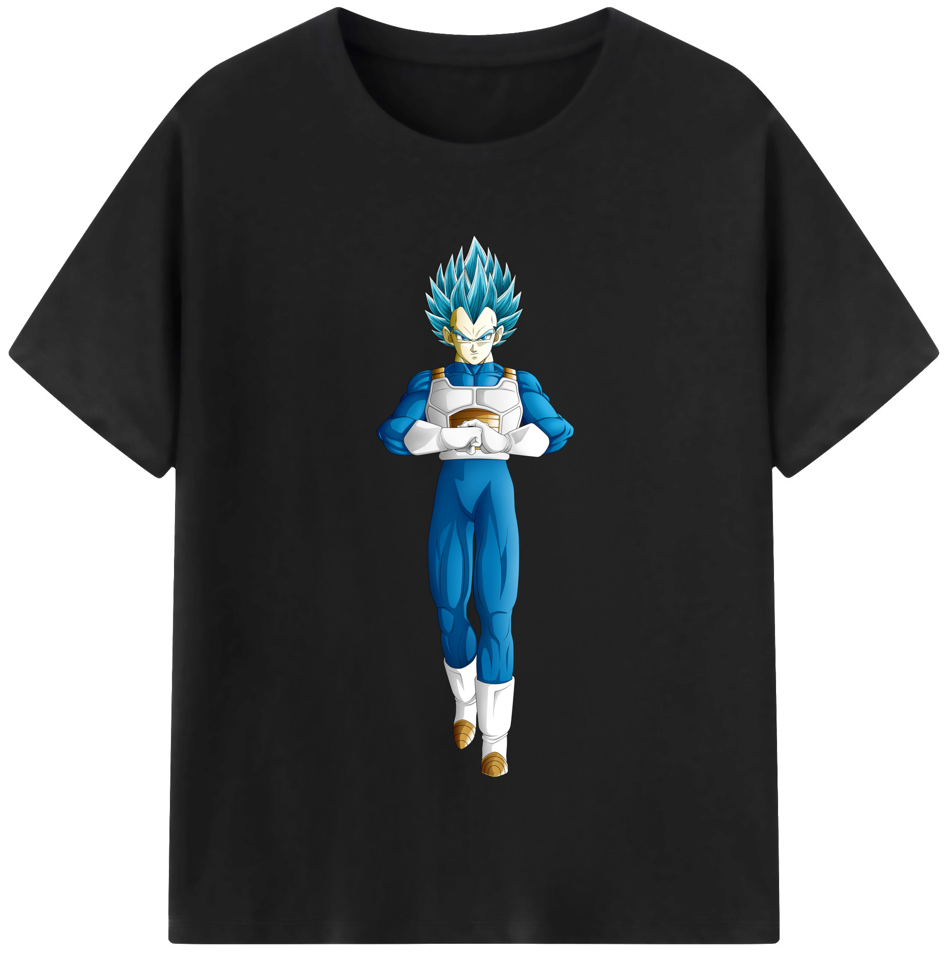 （画像用） ドラゴンボール ベジータ四世（Bejīta Yonsei）DRAGON BALL Vegeta IV 綿100％半袖Tシャツ（フロントプリント）