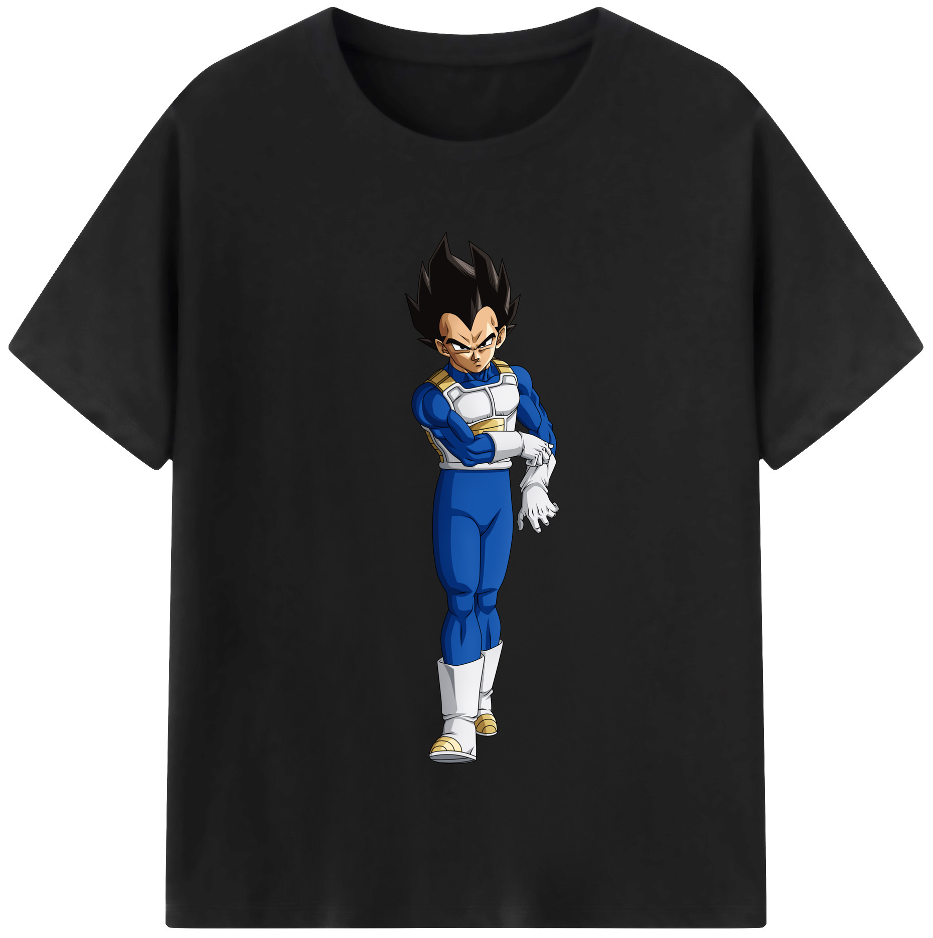 （画像用） ドラゴンボール ベジータ四世（Bejīta Yonsei）DRAGON BALL Vegeta IV 綿100％半袖Tシャツ（フロントプリント）