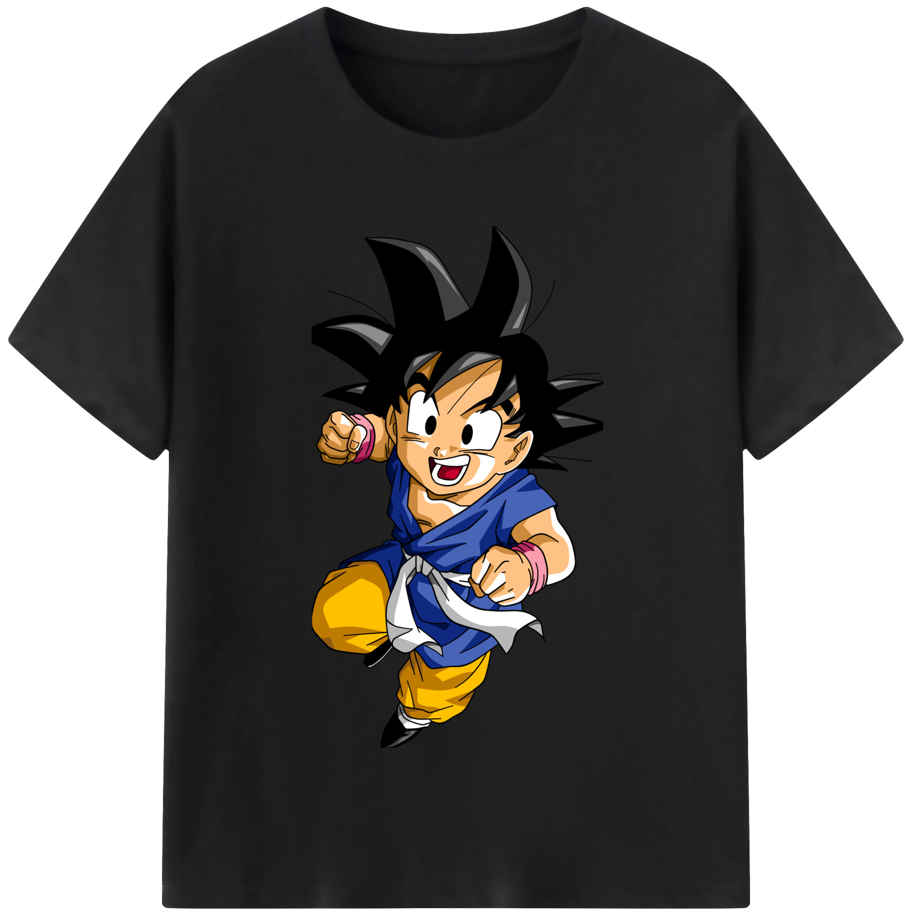 （画像用） ドラゴンボール 孫悟天 そん ごてん DRAGON BALL Son Goten 綿100％半袖Tシャツ（フロントプリント）