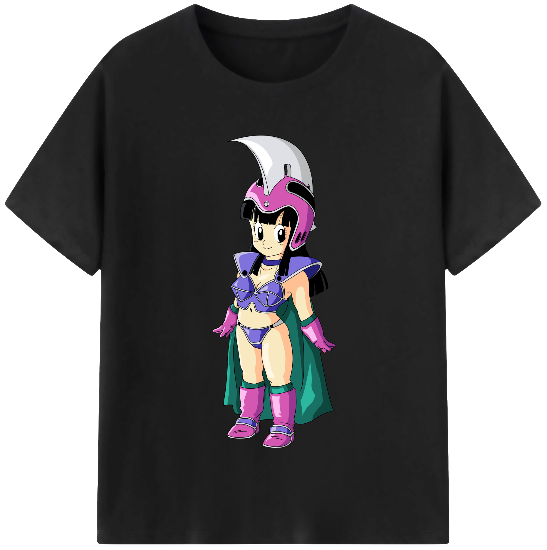 （画像用） ドラゴンボール チチ DRAGON BALL Chichi 綿100％半袖Tシャツ（フロントプリント）