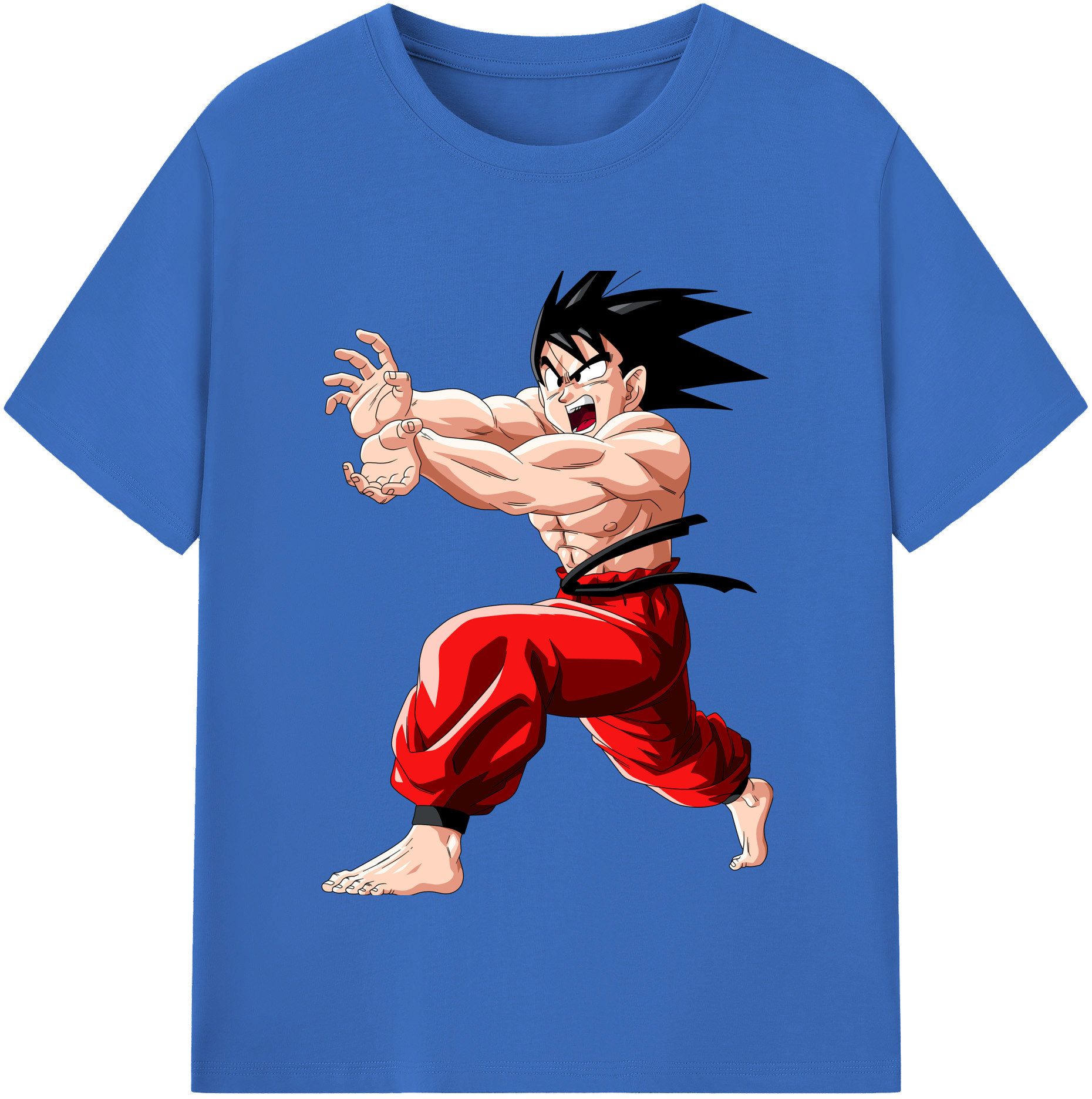 （画像用） ドラゴンボール 孫悟空（そん ごくう）Son Goku カカロット DRAGON BALL Kakarotto 綿100％半袖Tシャツ（フロントプリント）