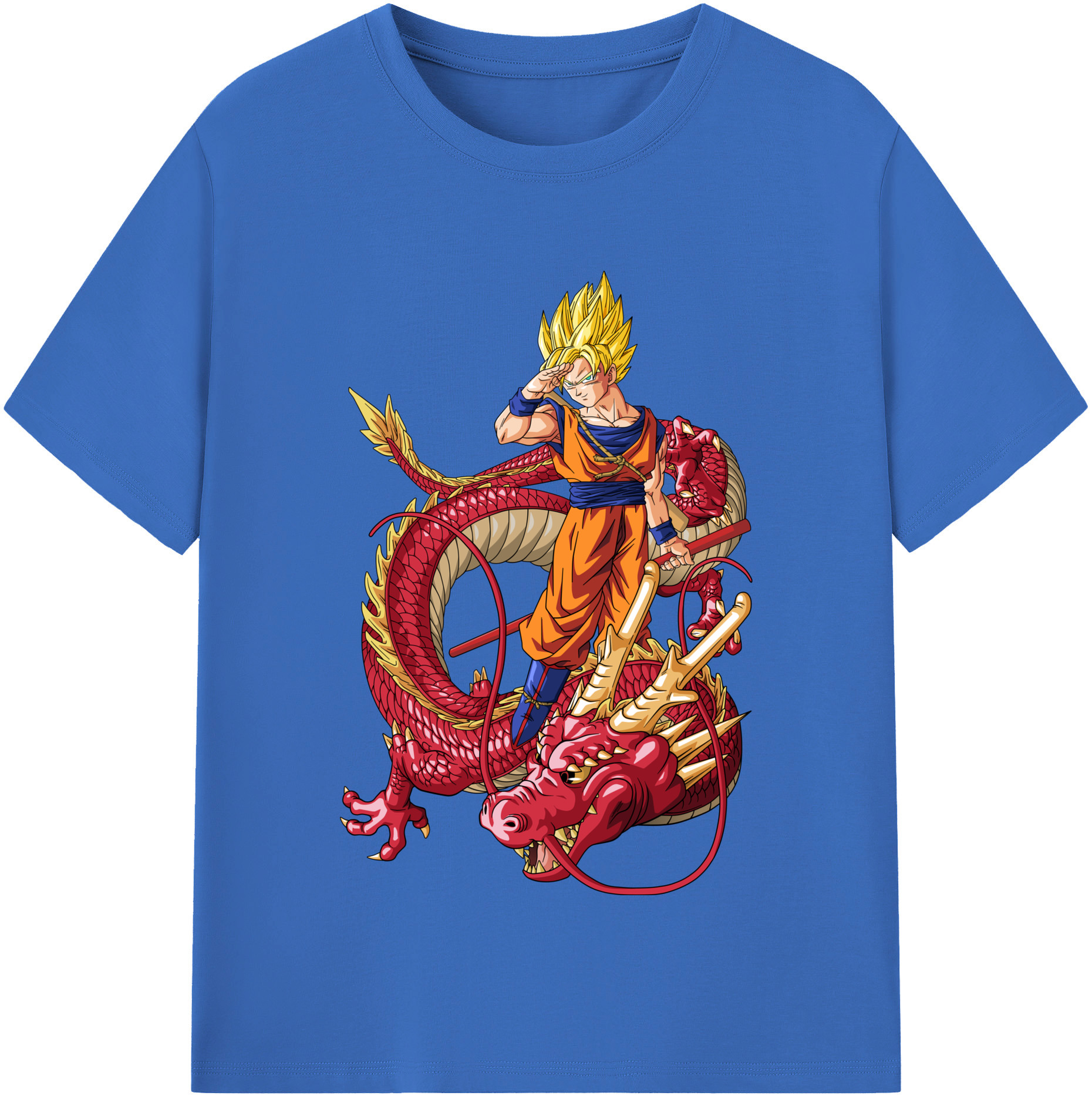 （画像用） ドラゴンボール 孫悟空（そん ごくう）Son Goku カカロット DRAGON BALL Kakarotto 綿100％半袖Tシャツ（フロントプリント）
