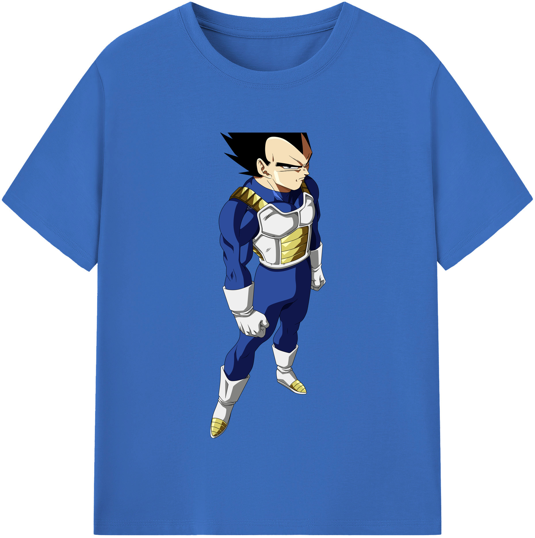 （画像用） ドラゴンボール ベジータ四世（Bejīta Yonsei）DRAGON BALL Vegeta IV 綿100％半袖Tシャツ（フロントプリント）