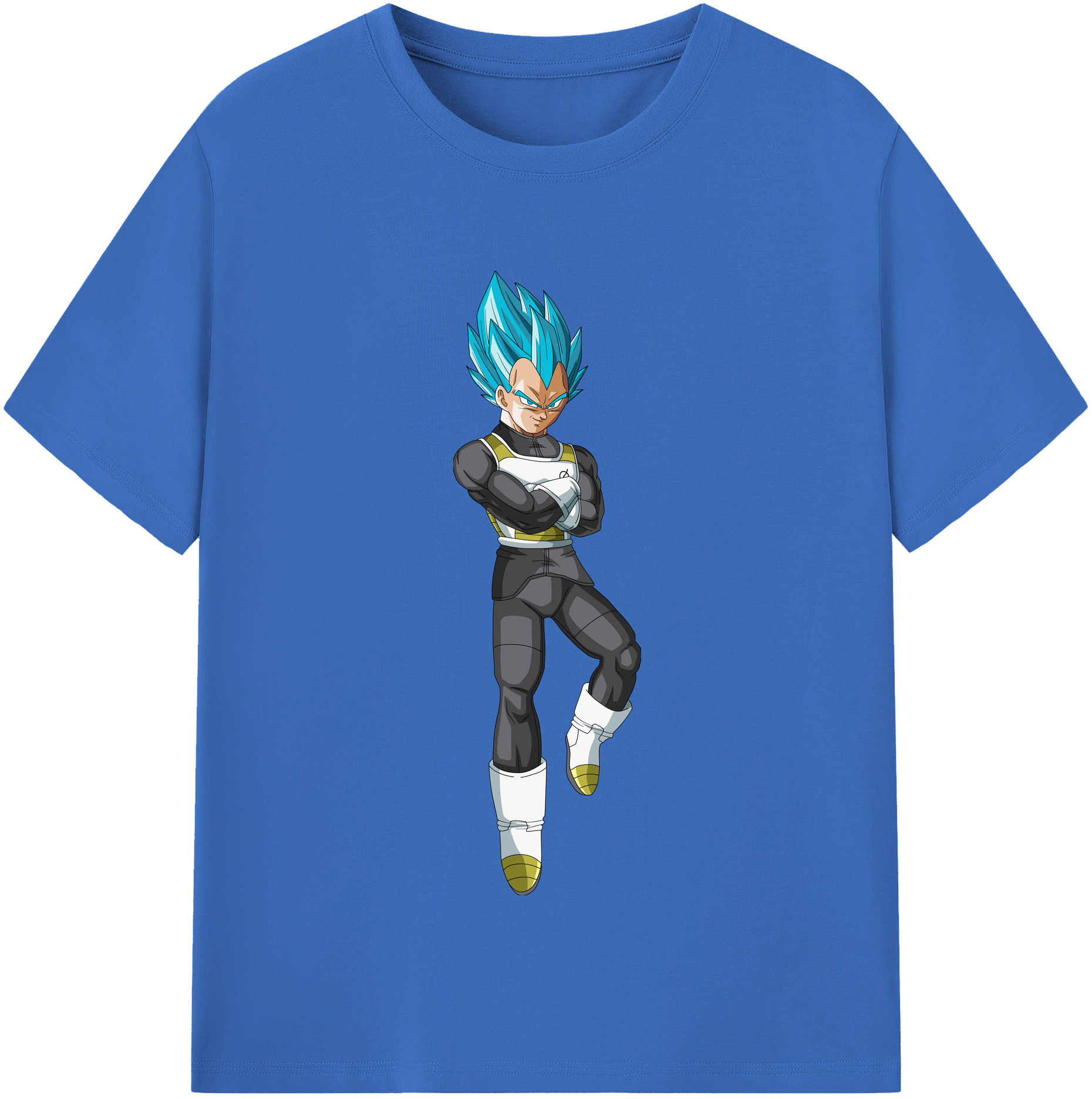 （画像用） ドラゴンボール ベジータ四世（Bejīta Yonsei）DRAGON BALL Vegeta IV 綿100％半袖Tシャツ（フロントプリント）