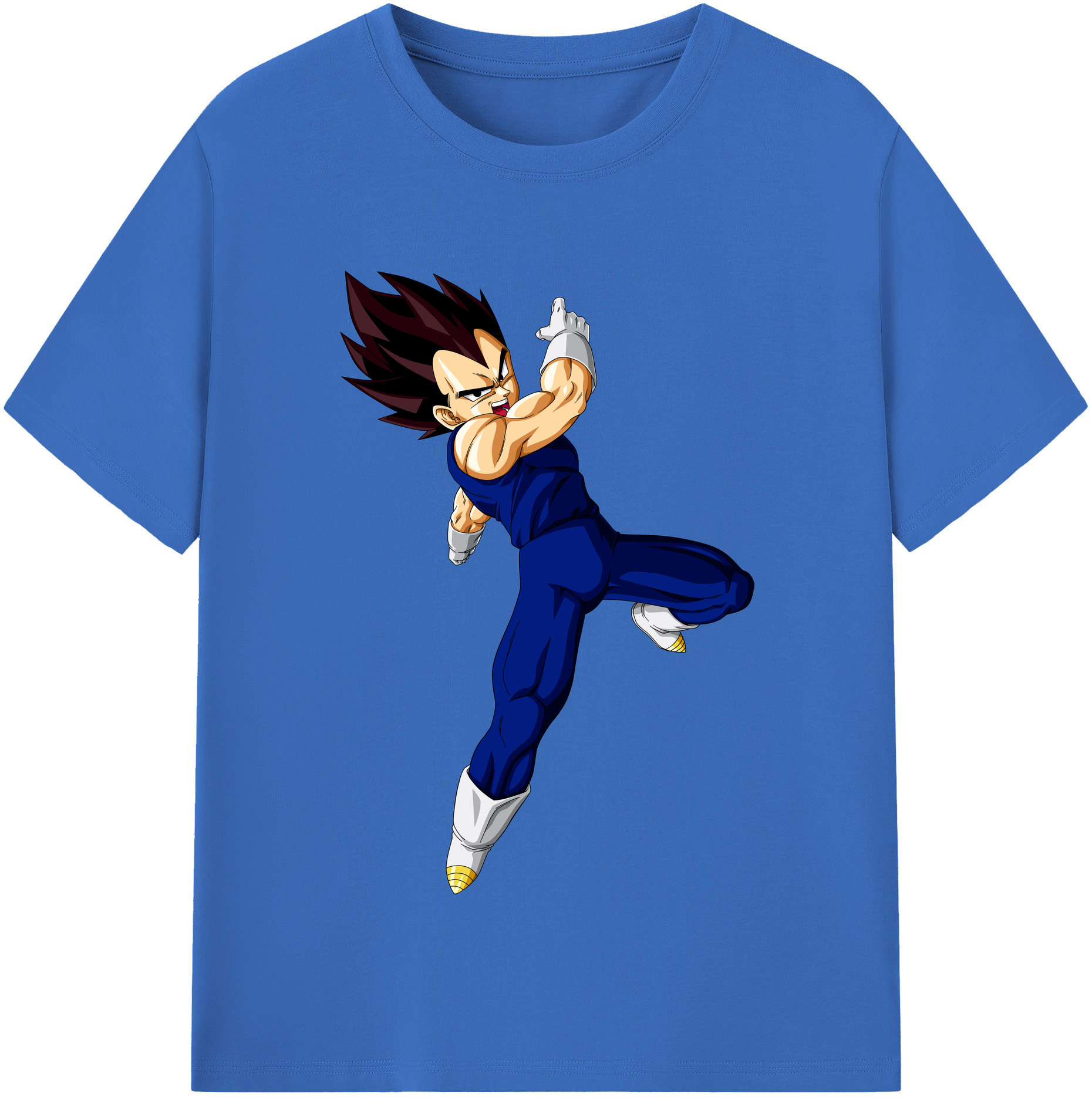 （画像用） ドラゴンボール ベジータ四世（Bejīta Yonsei）DRAGON BALL Vegeta IV 綿100％半袖Tシャツ（フロントプリント）