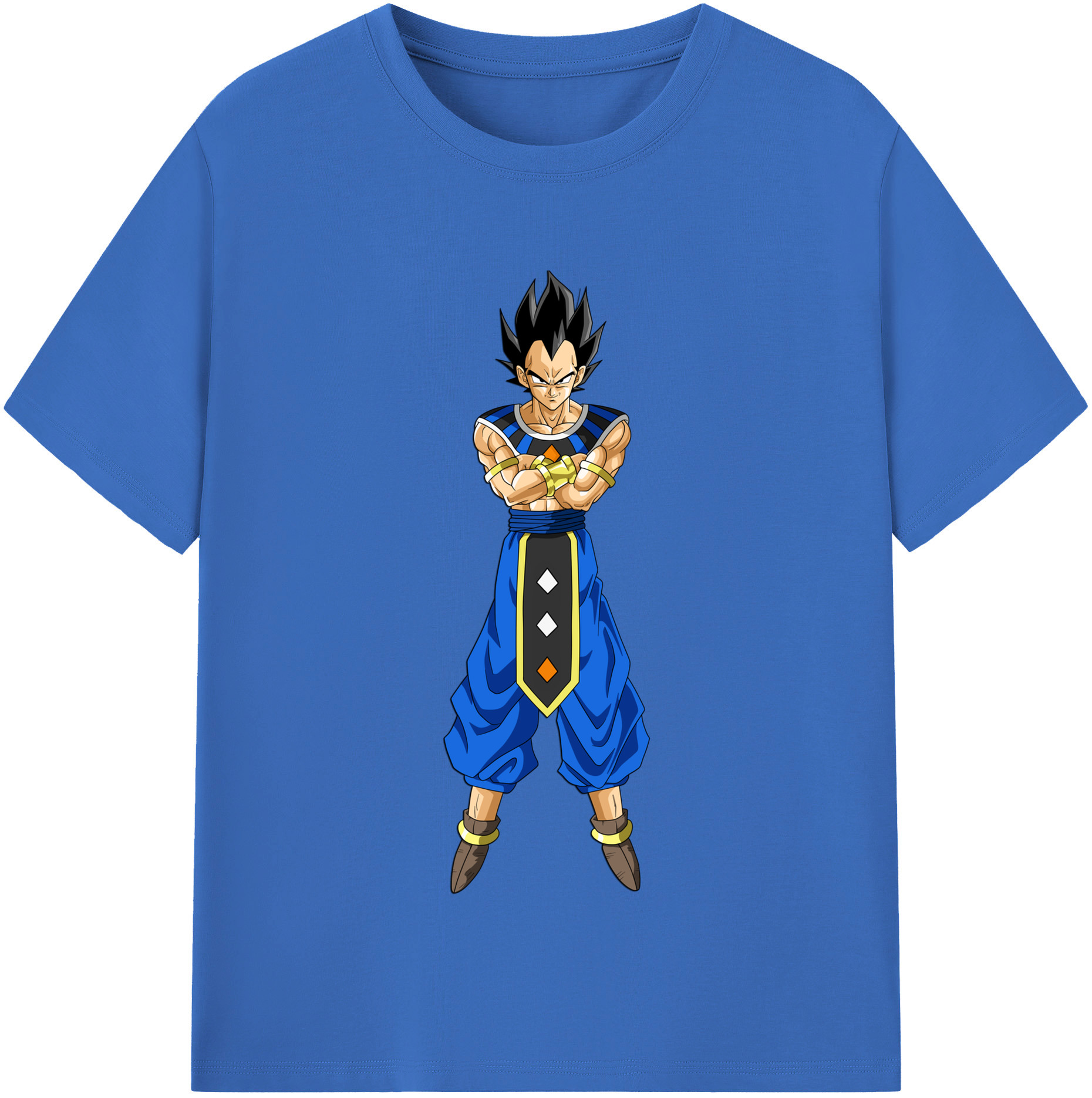 （画像用） ドラゴンボール ベジータ四世（Bejīta Yonsei）DRAGON BALL Vegeta IV 綿100％半袖Tシャツ（フロントプリント）