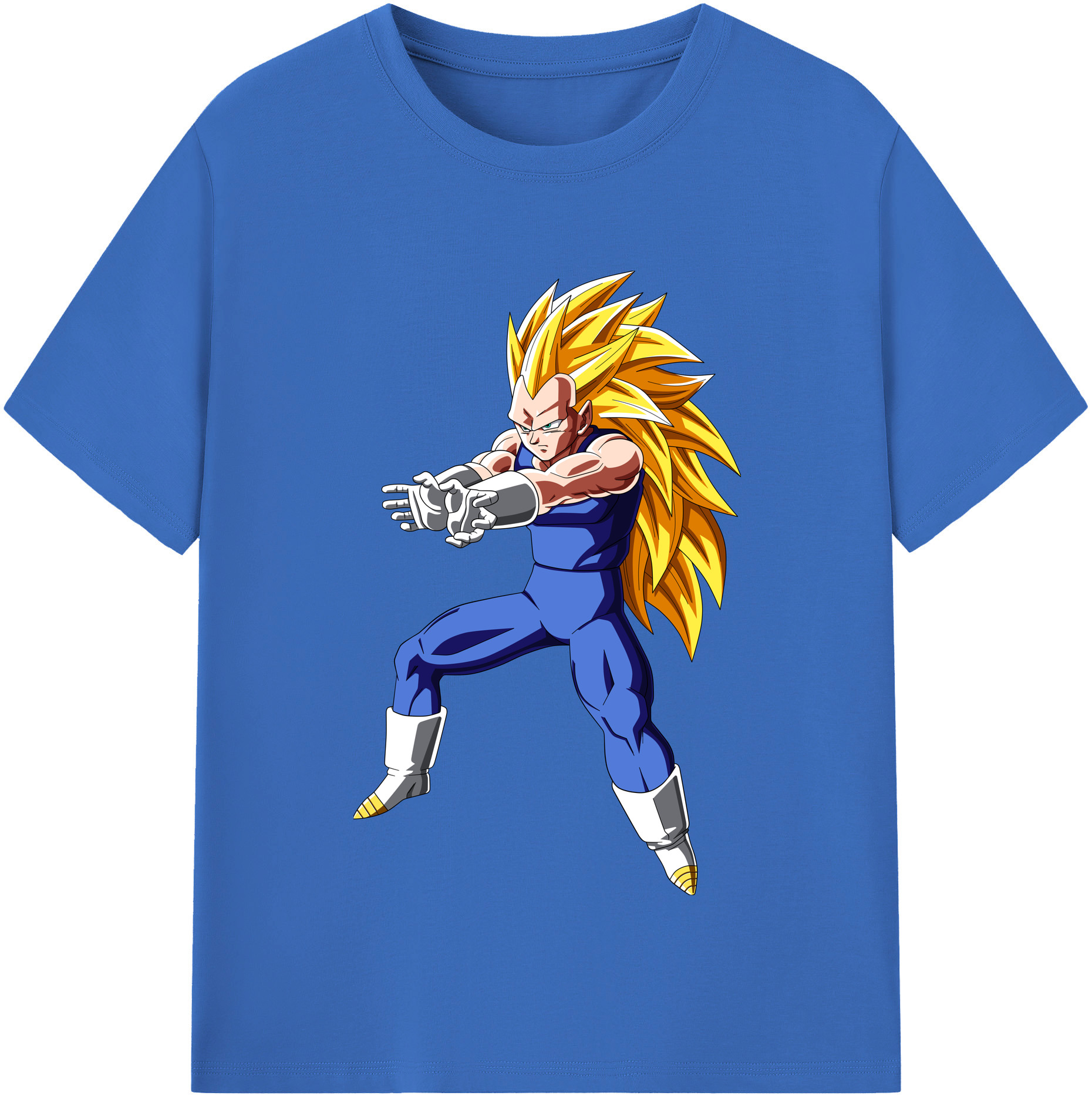 （画像用） ドラゴンボール ベジータ四世（Bejīta Yonsei）DRAGON BALL Vegeta IV 綿100％半袖Tシャツ（フロントプリント）