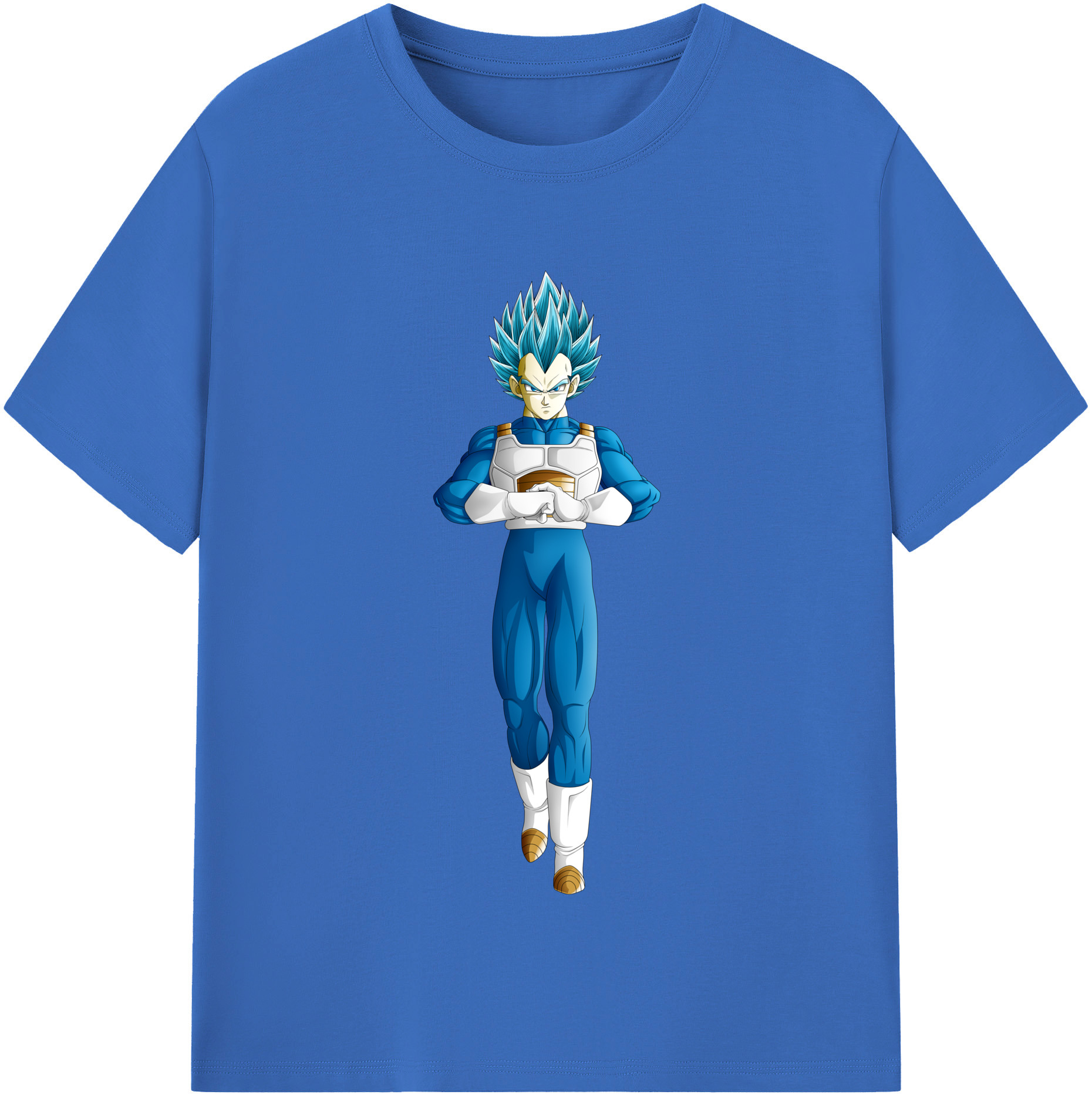 （画像用） ドラゴンボール ベジータ四世（Bejīta Yonsei）DRAGON BALL Vegeta IV 綿100％半袖Tシャツ（フロントプリント）