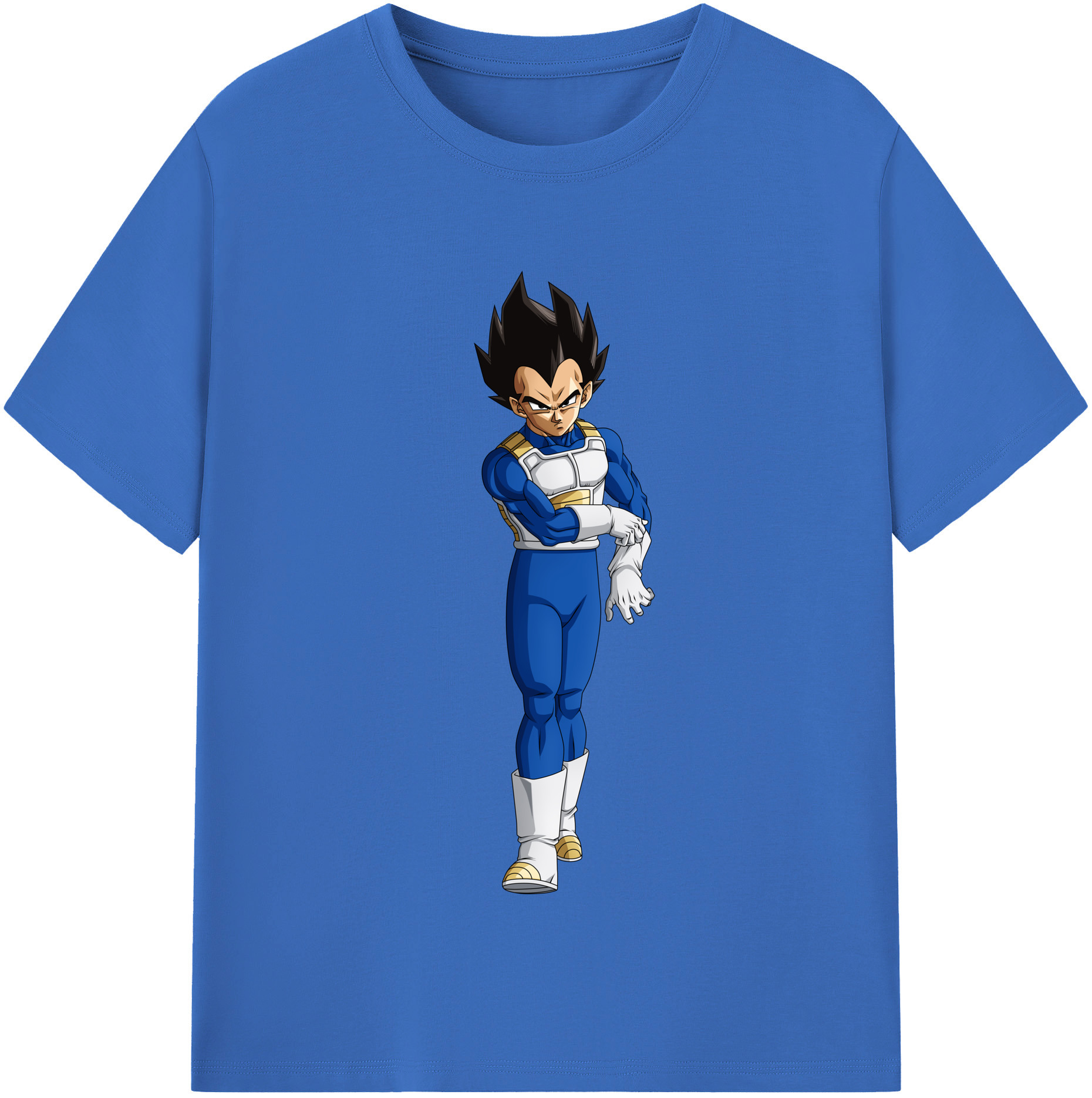 （画像用） ドラゴンボール ベジータ四世（Bejīta Yonsei）DRAGON BALL Vegeta IV 綿100％半袖Tシャツ（フロントプリント）