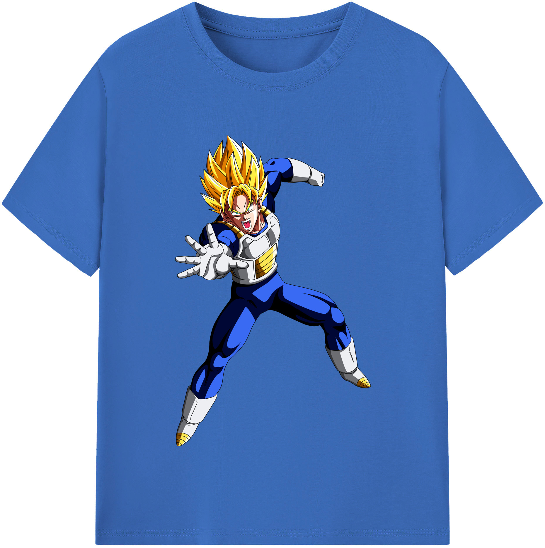 （画像用） ドラゴンボール ベジータ四世（Bejīta Yonsei）DRAGON BALL Vegeta IV 綿100％半袖Tシャツ（フロントプリント）