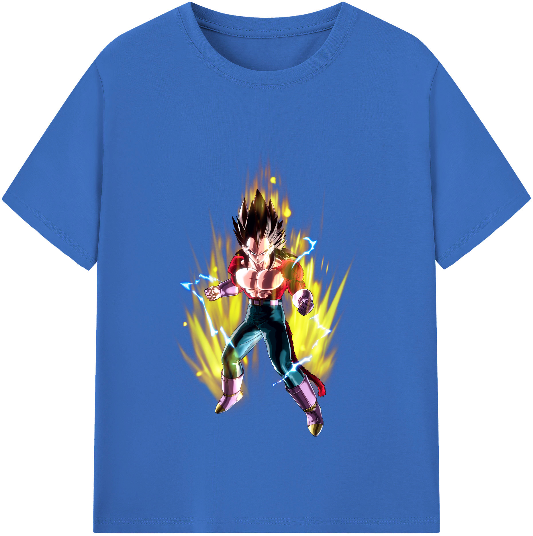 （画像用） ドラゴンボール ベジータ四世（Bejīta Yonsei）DRAGON BALL Vegeta IV 綿100％半袖Tシャツ（フロントプリント）