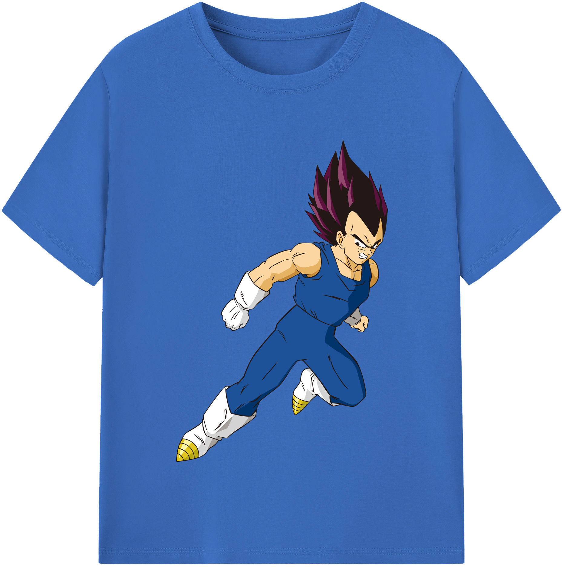 （画像用） ドラゴンボール ベジータ四世（Bejīta Yonsei）DRAGON BALL Vegeta IV 綿100％半袖Tシャツ（フロントプリント）