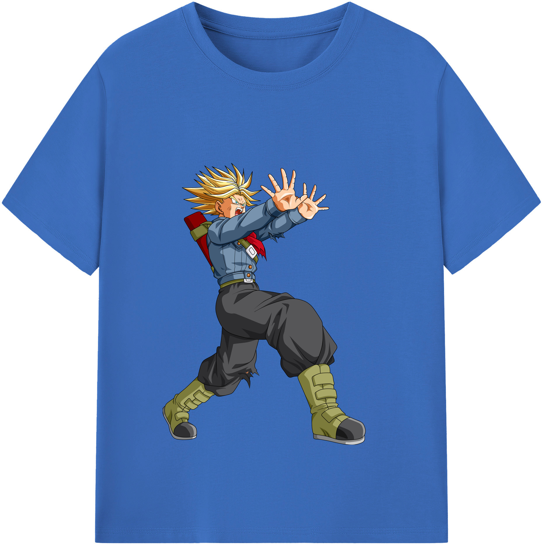 （画像用） ドラゴンボール トランクス（Torankusu）DRAGON BALL Trunks 綿100％半袖Tシャツ（フロントプリント）