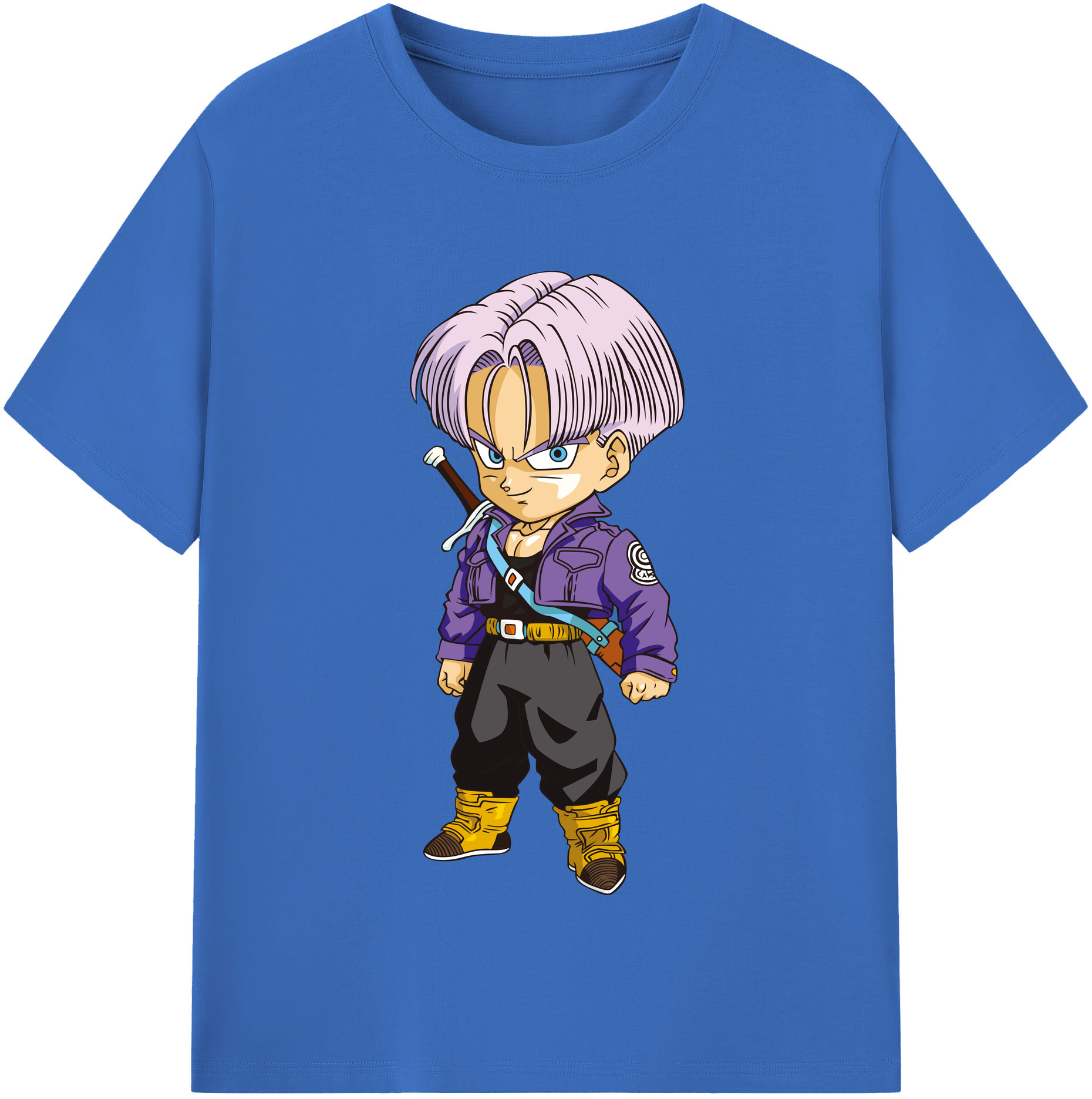 （画像用） ドラゴンボール トランクス（Torankusu）DRAGON BALL Trunks 綿100％半袖Tシャツ（フロントプリント）