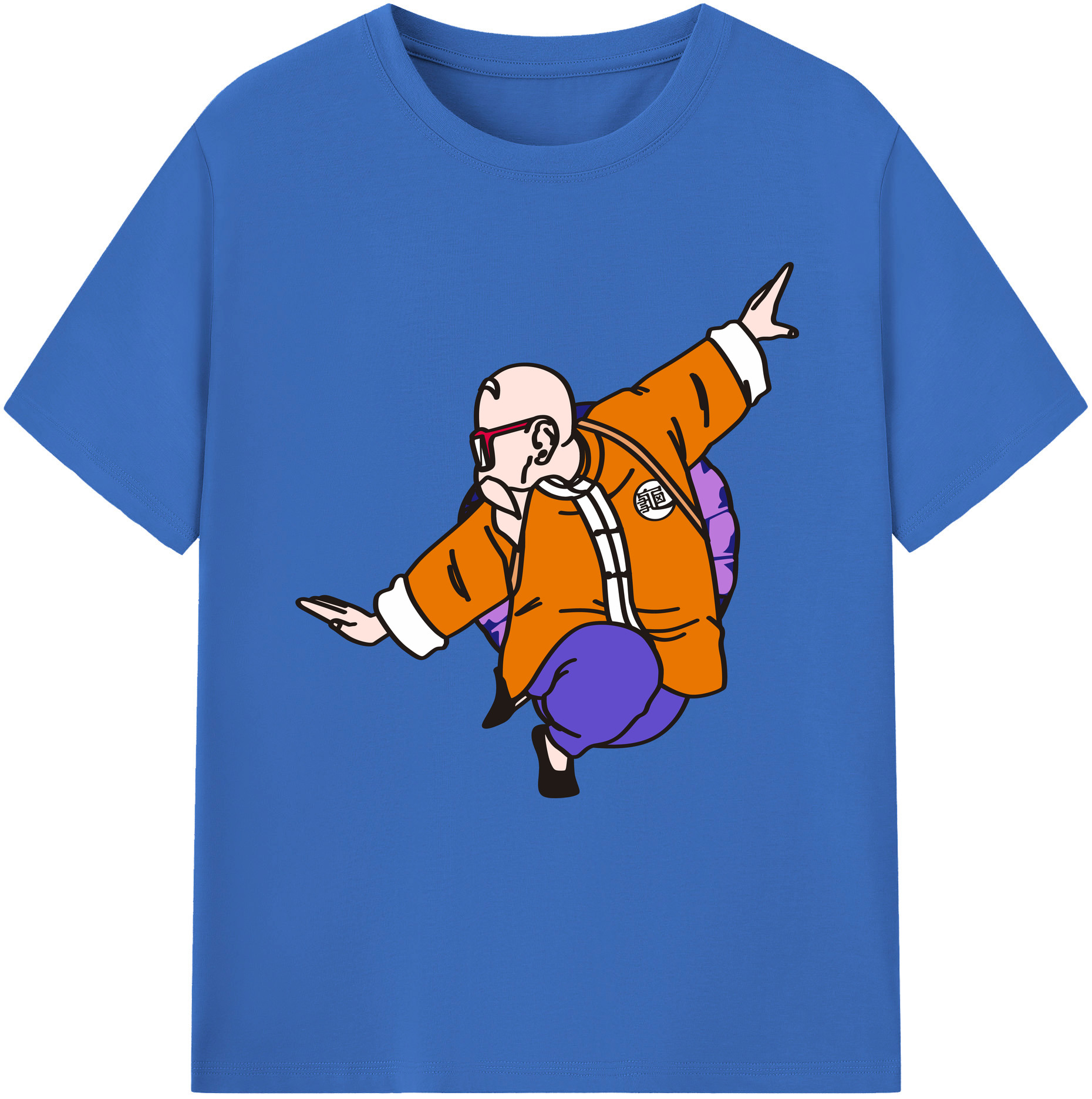 （画像用） ドラゴンボール 亀仙人（かめせんにん） DRAGON BALL Master Roshi Kame Sennin 綿100％半袖Tシャツ（フロントプリント）