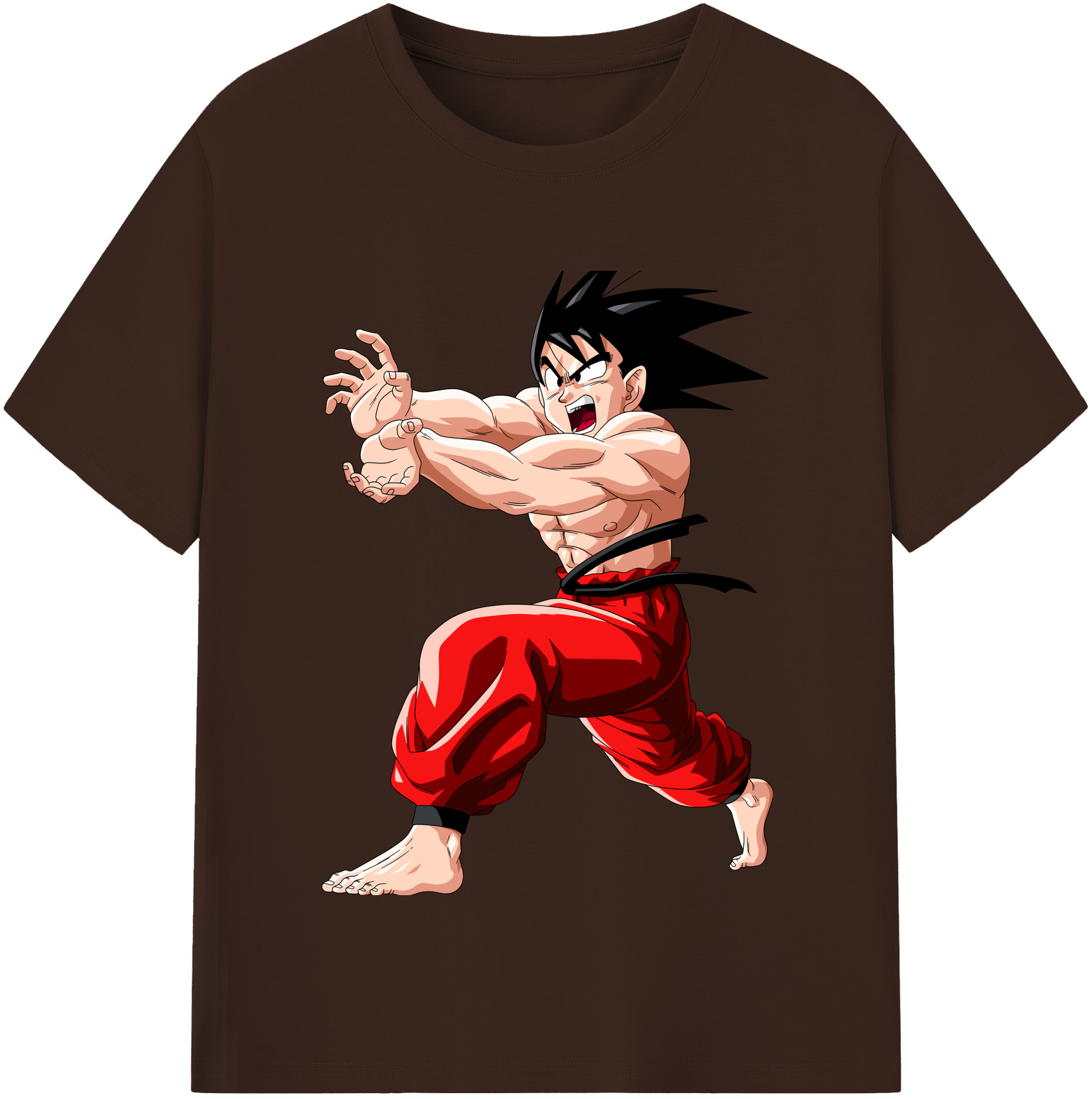 （画像用） ドラゴンボール 孫悟空（そん ごくう）Son Goku カカロット DRAGON BALL Kakarotto 綿100％半袖Tシャツ（フロントプリント）