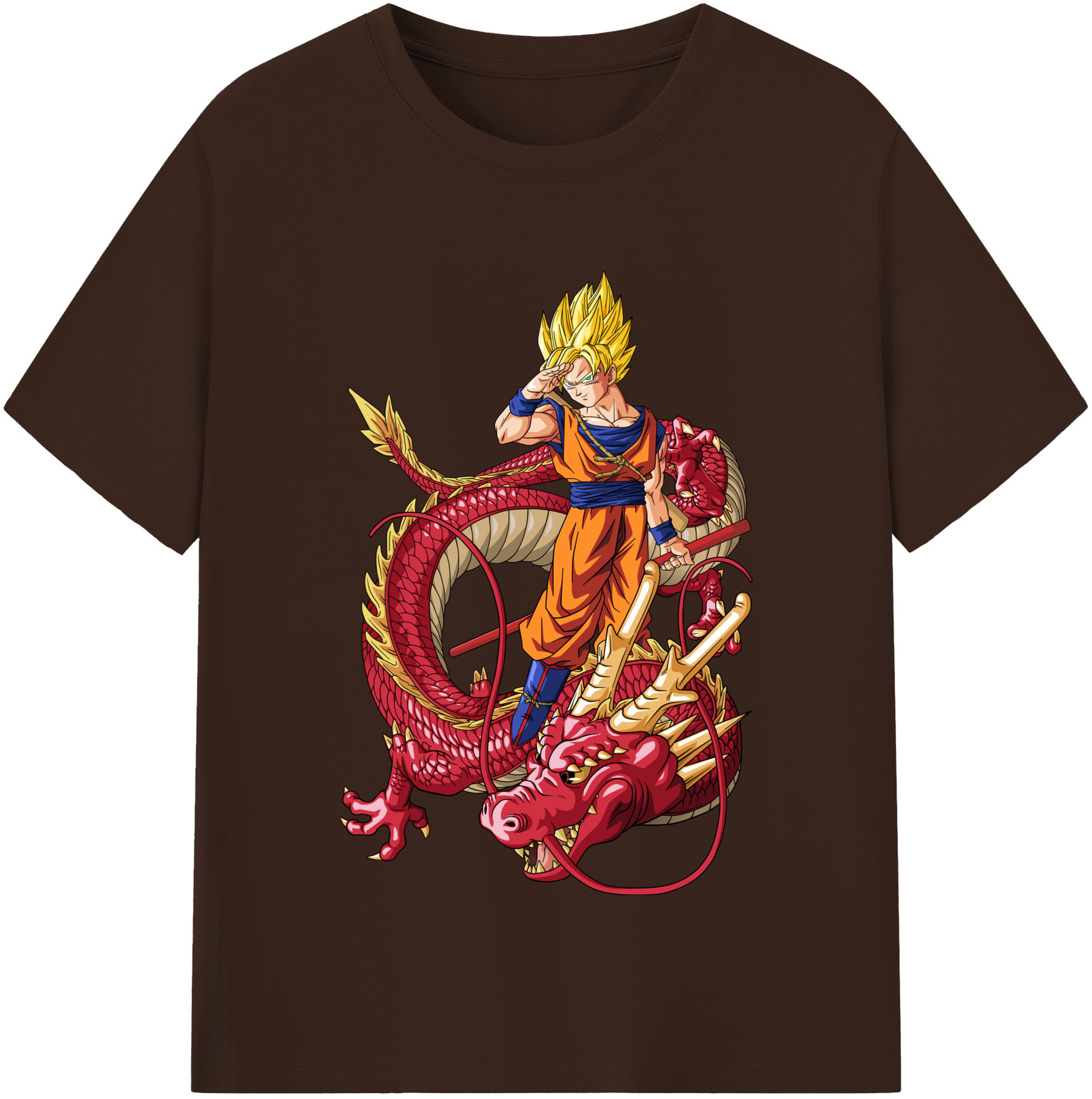 （画像用） ドラゴンボール 孫悟空（そん ごくう）Son Goku カカロット DRAGON BALL Kakarotto 綿100％半袖Tシャツ（フロントプリント）