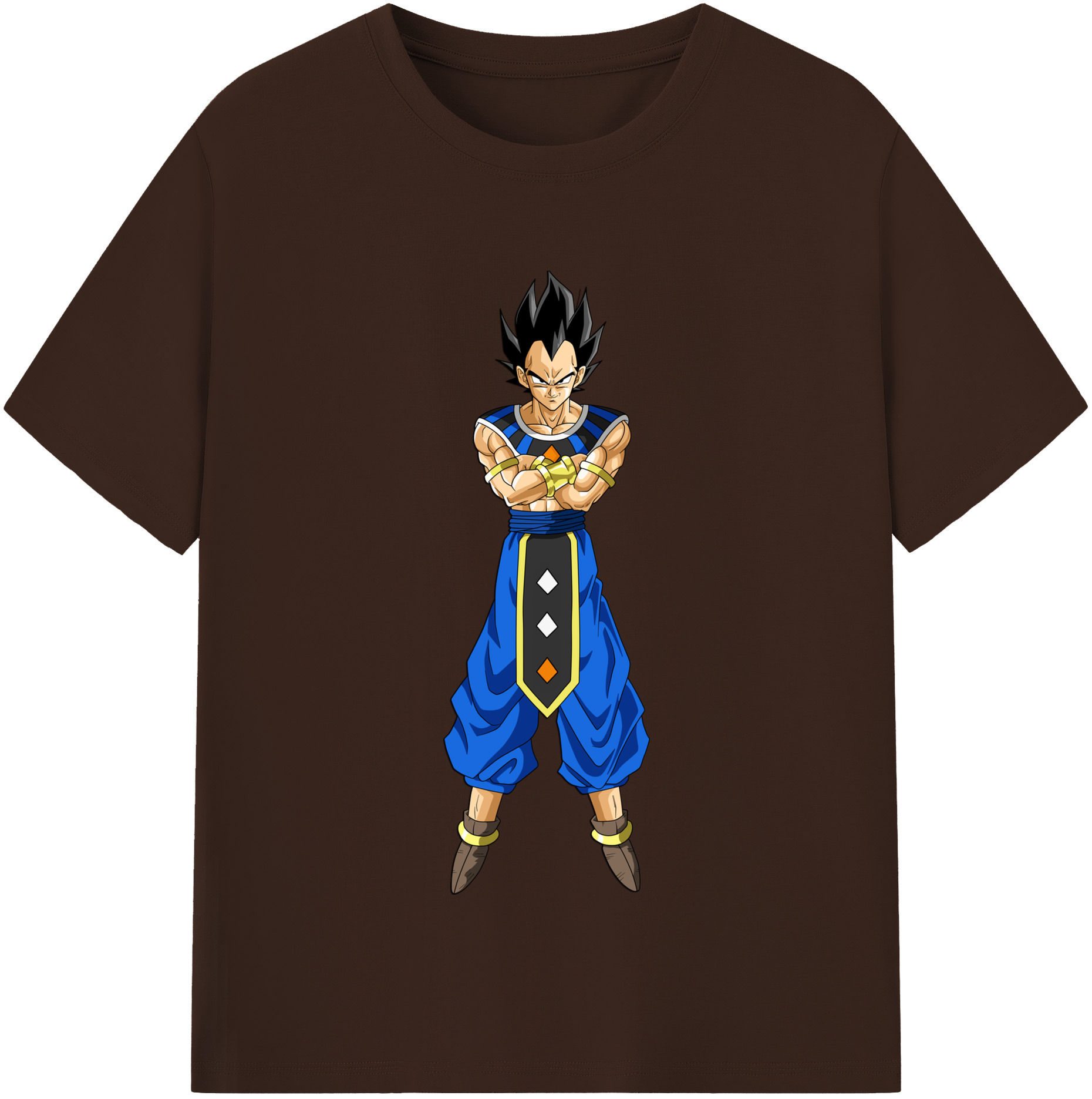（画像用） ドラゴンボール ベジータ四世（Bejīta Yonsei）DRAGON BALL Vegeta IV 綿100％半袖Tシャツ（フロントプリント）