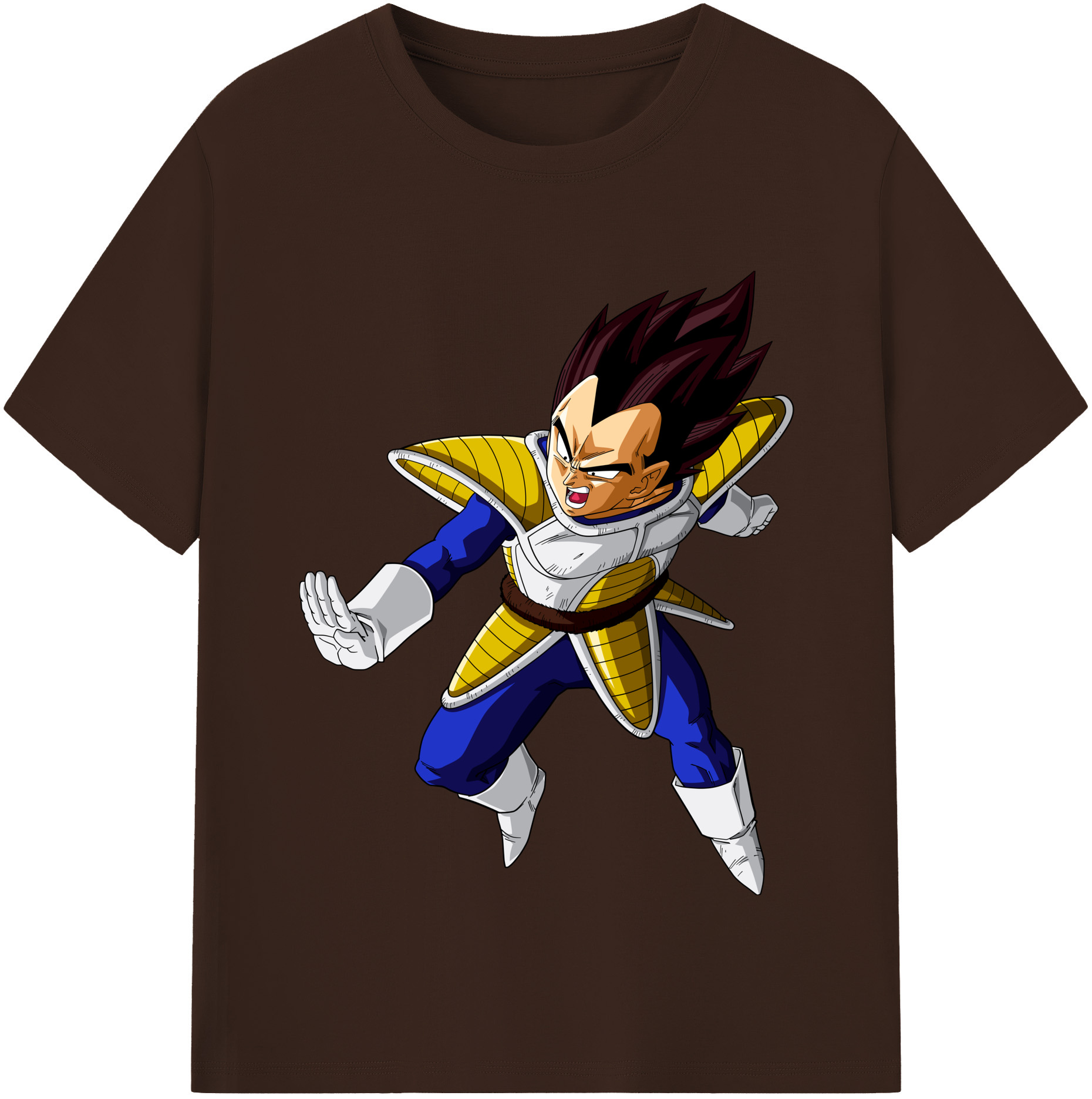 （画像用） ドラゴンボール ベジータ四世（Bejīta Yonsei）DRAGON BALL Vegeta IV 綿100％半袖Tシャツ（フロントプリント）