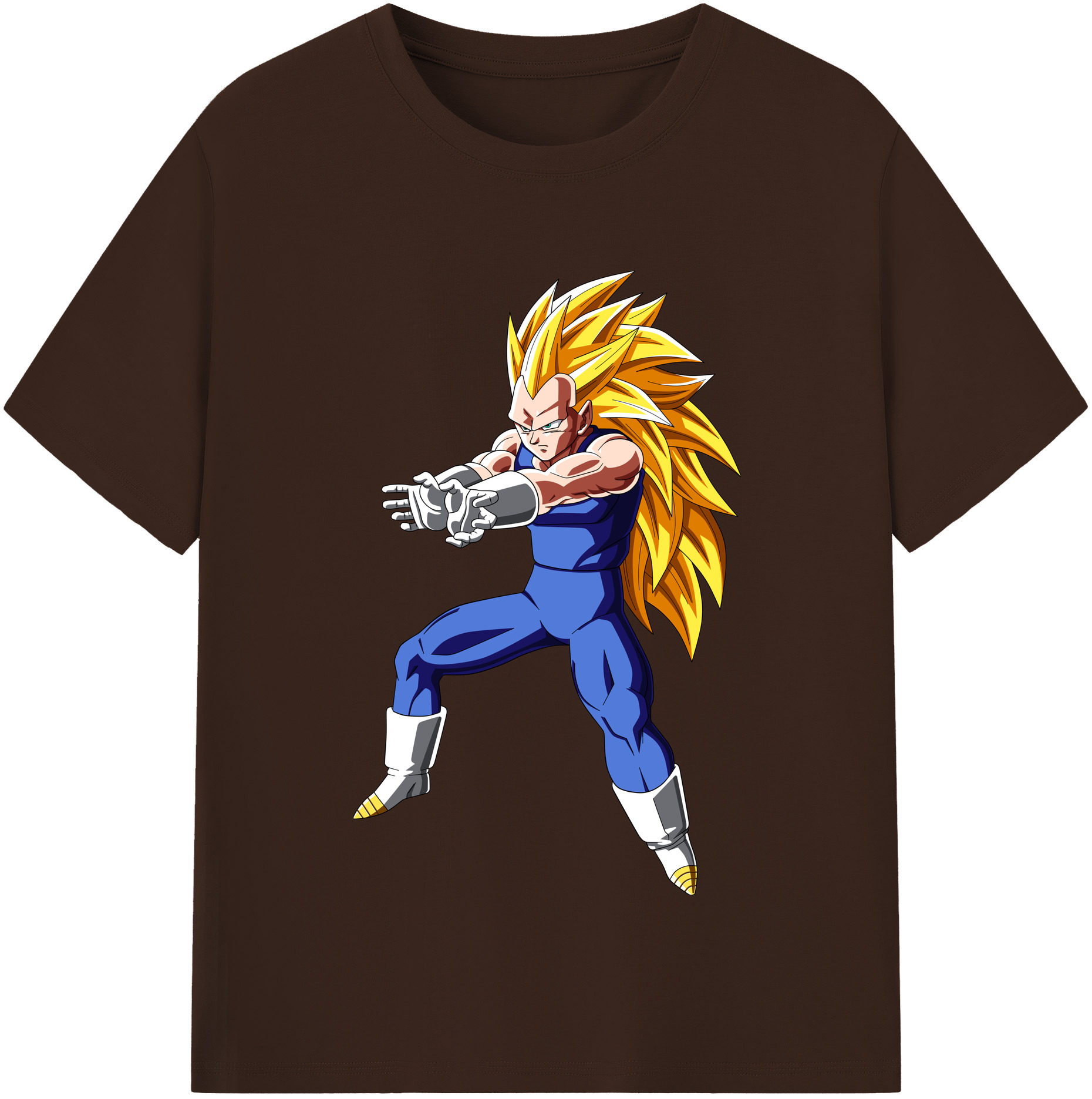 （画像用） ドラゴンボール ベジータ四世（Bejīta Yonsei）DRAGON BALL Vegeta IV 綿100％半袖Tシャツ（フロントプリント）