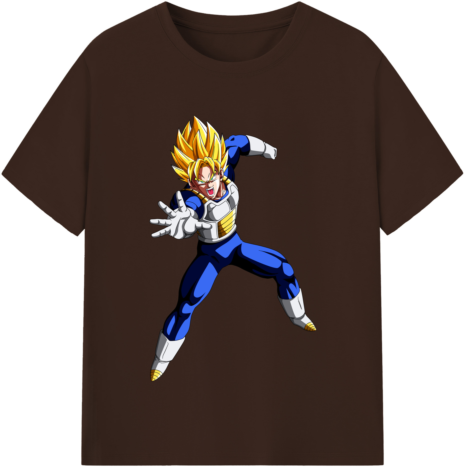 （画像用） ドラゴンボール ベジータ四世（Bejīta Yonsei）DRAGON BALL Vegeta IV 綿100％半袖Tシャツ（フロントプリント）