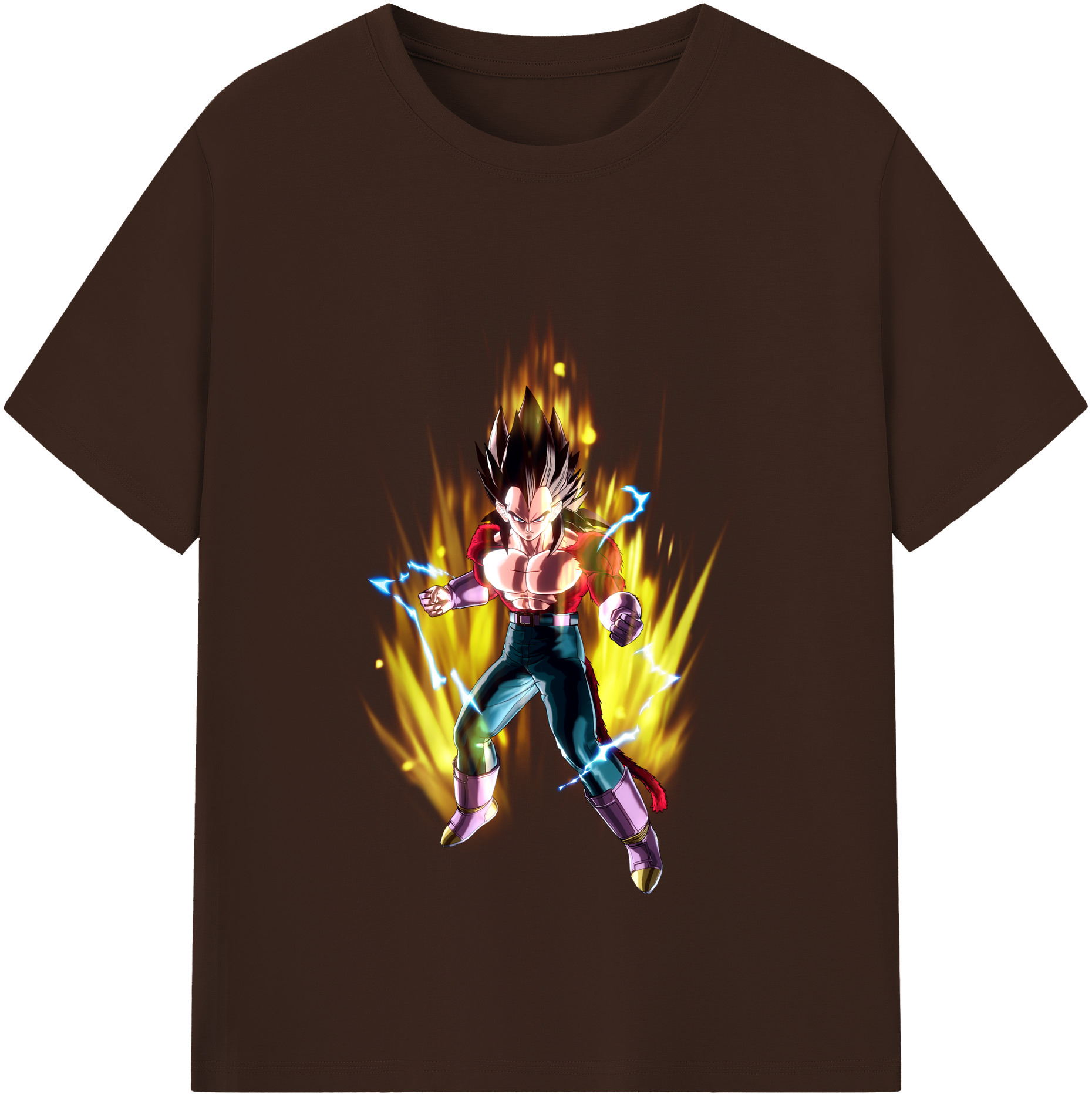 （画像用） ドラゴンボール ベジータ四世（Bejīta Yonsei）DRAGON BALL Vegeta IV 綿100％半袖Tシャツ（フロントプリント）