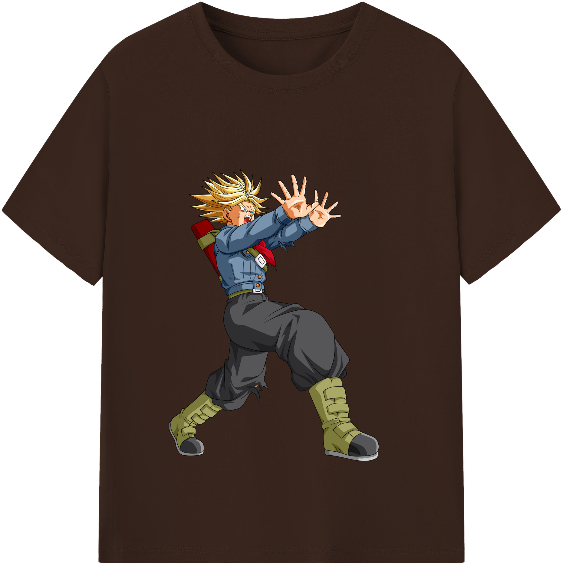 （画像用） ドラゴンボール トランクス（Torankusu）DRAGON BALL Trunks 綿100％半袖Tシャツ（フロントプリント）