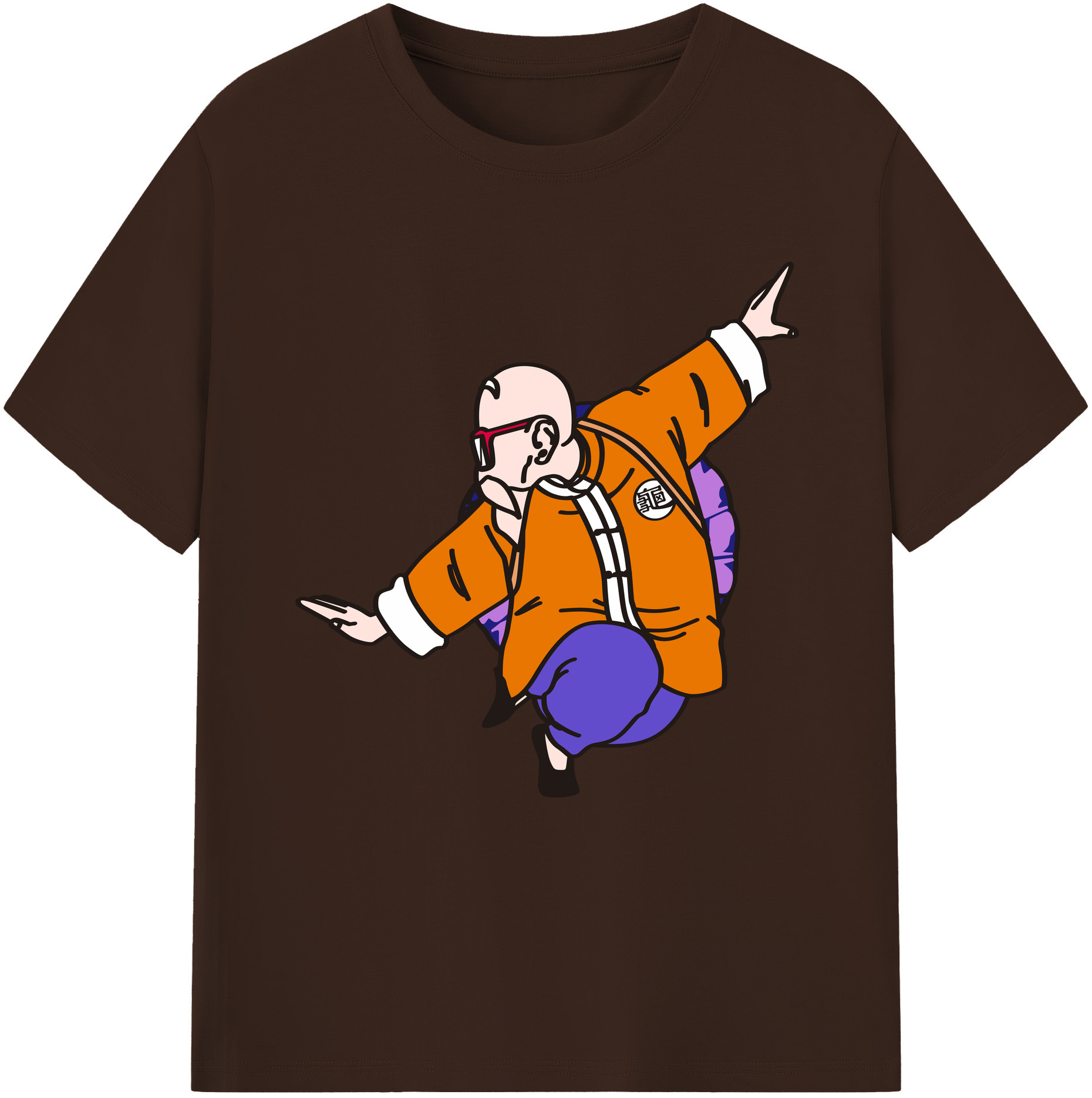（画像用） ドラゴンボール 亀仙人（かめせんにん） DRAGON BALL Master Roshi Kame Sennin 綿100％半袖Tシャツ（フロントプリント）
