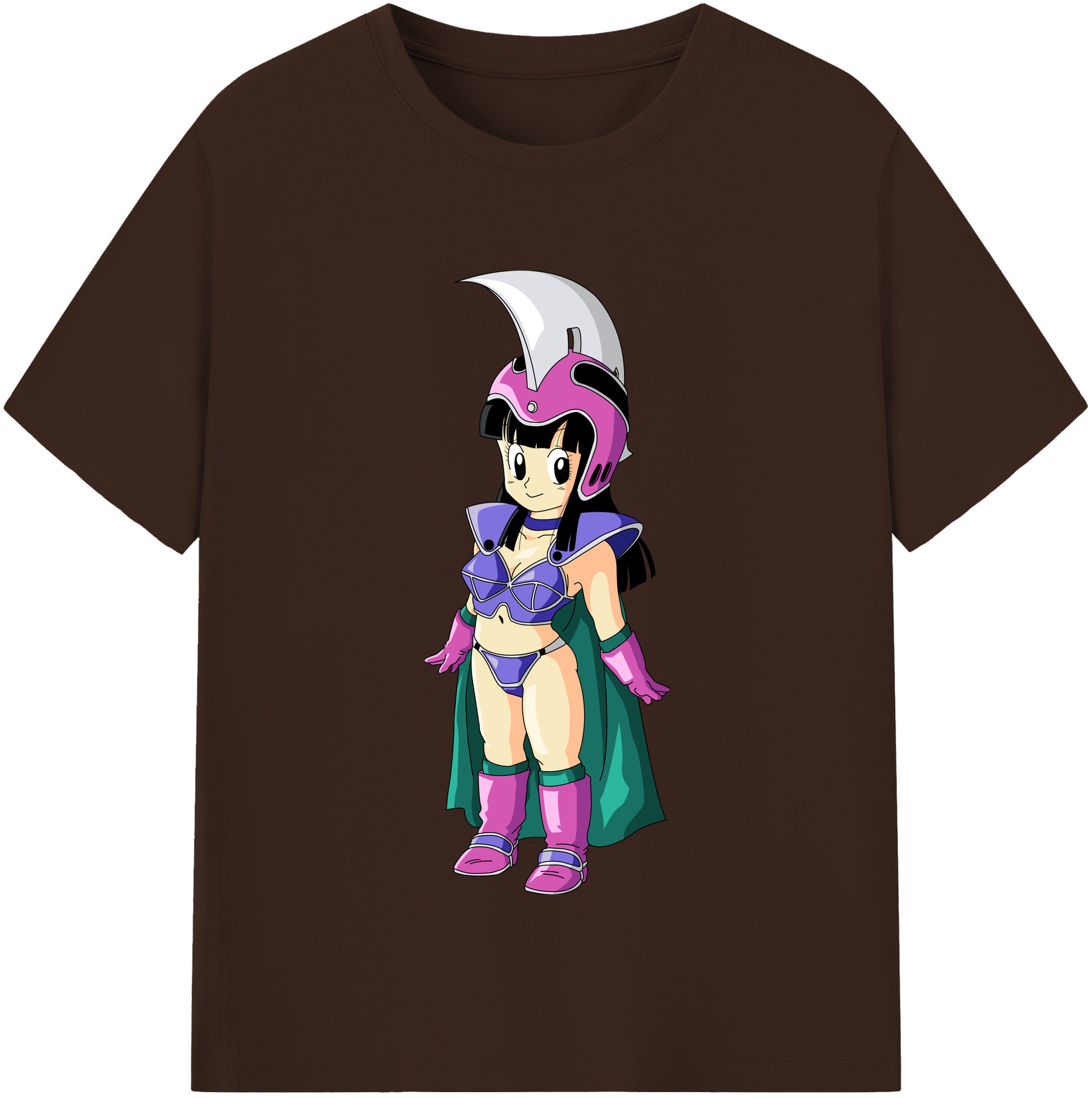 （画像用） ドラゴンボール チチ DRAGON BALL Chichi 綿100％半袖Tシャツ（フロントプリント）
