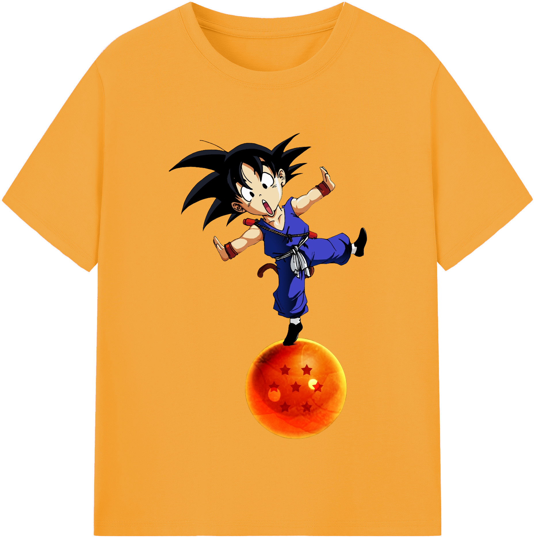 （画像用） ドラゴンボール 孫悟空（そん ごくう）Son Goku カカロット DRAGON BALL Kakarotto 綿100％半袖Tシャツ（フロントプリント）