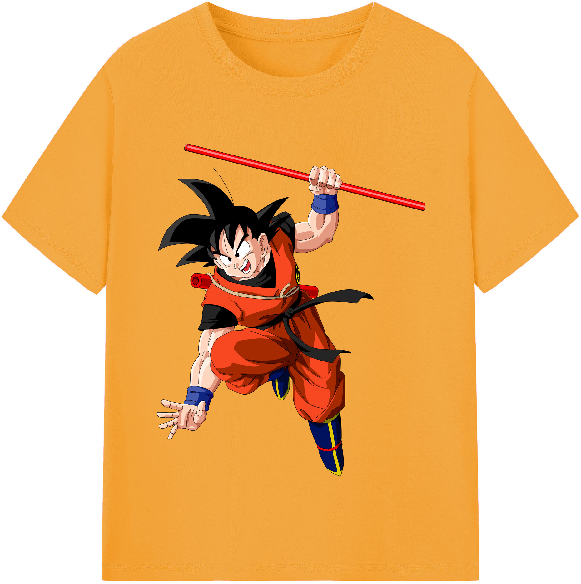 （画像用） ドラゴンボール 孫悟空（そん ごくう）Son Goku カカロット DRAGON BALL Kakarotto 綿100％半袖Tシャツ（フロントプリント）