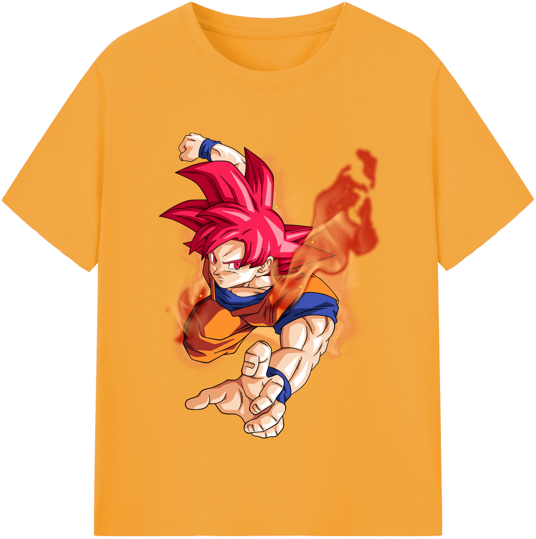 （画像用） ドラゴンボール 孫悟空（そん ごくう）Son Goku カカロット DRAGON BALL Kakarotto 綿100％半袖Tシャツ（フロントプリント）