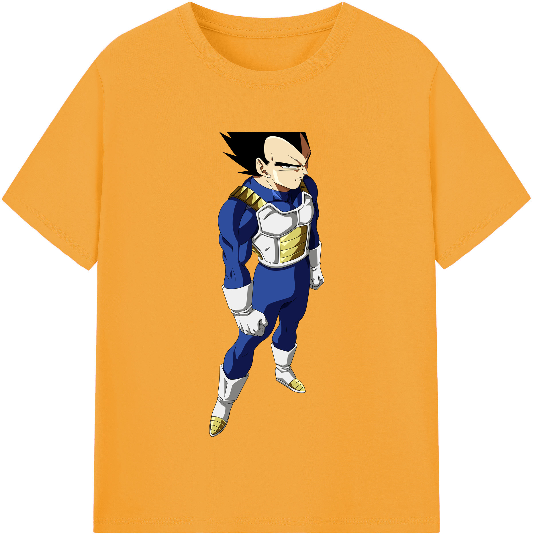 （画像用） ドラゴンボール ベジータ四世（Bejīta Yonsei）DRAGON BALL Vegeta IV 綿100％半袖Tシャツ（フロントプリント）