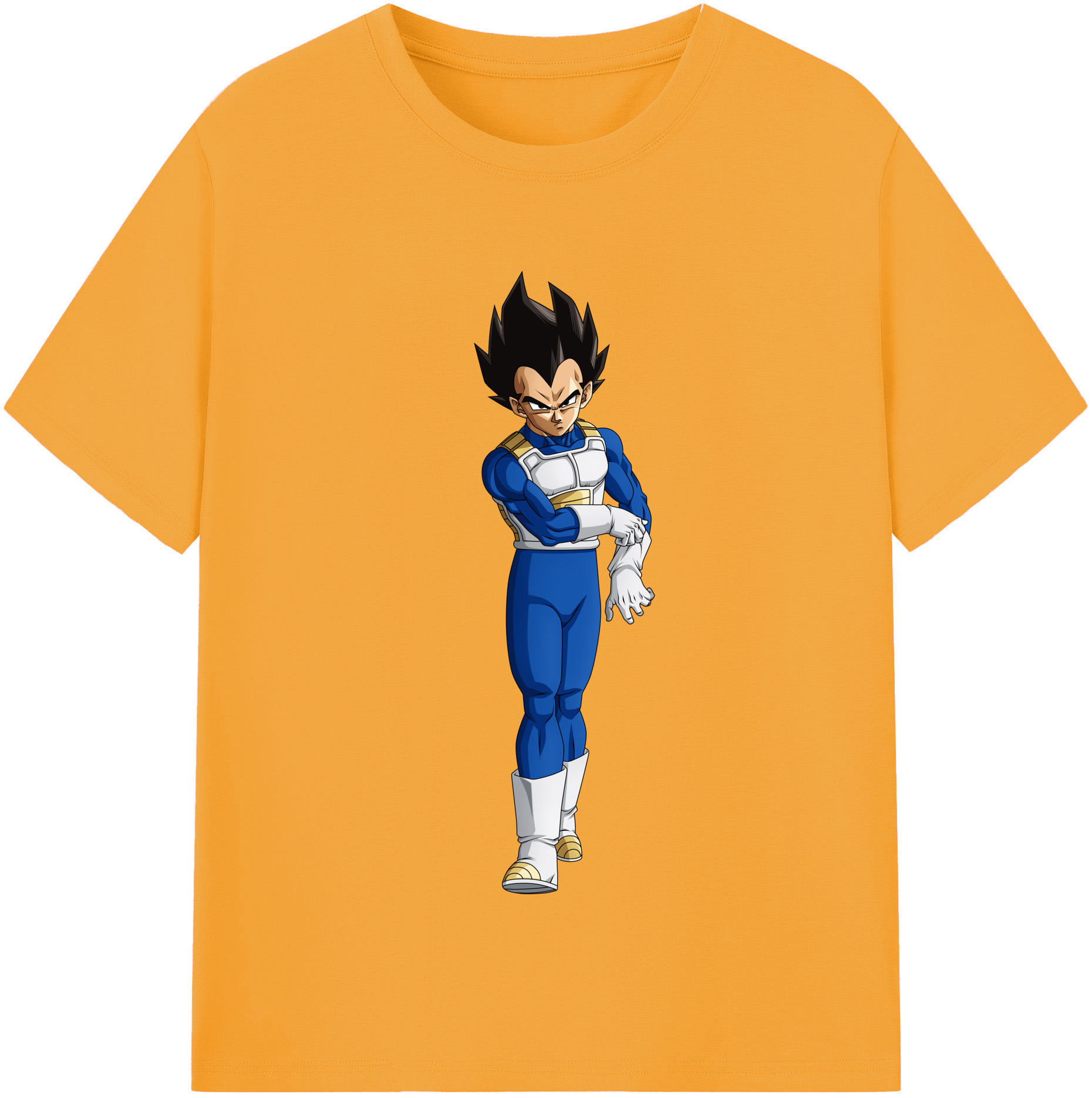 （画像用） ドラゴンボール ベジータ四世（Bejīta Yonsei）DRAGON BALL Vegeta IV 綿100％半袖Tシャツ（フロントプリント）