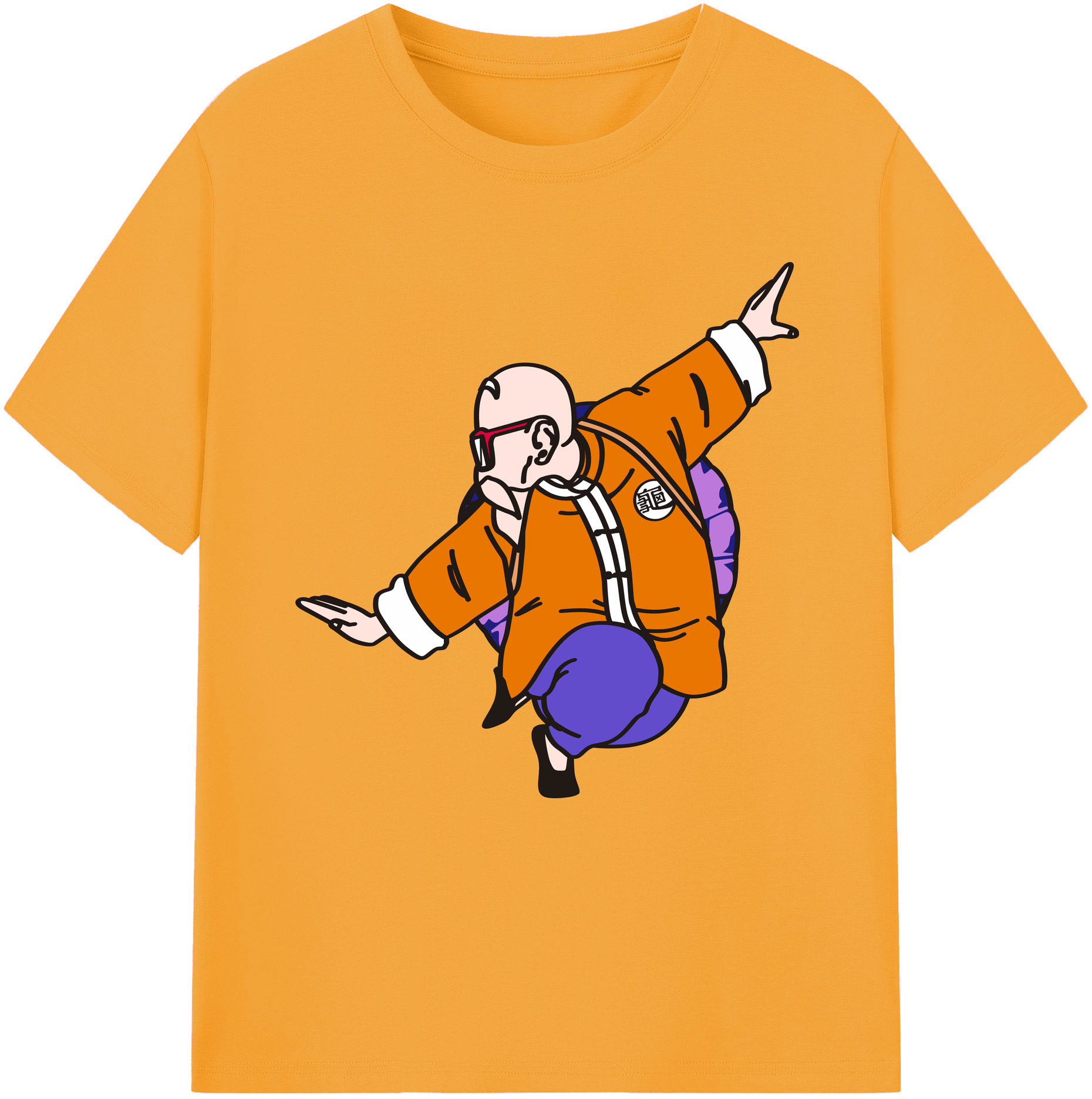 （画像用） ドラゴンボール 亀仙人（かめせんにん） DRAGON BALL Master Roshi Kame Sennin 綿100％半袖Tシャツ（フロントプリント）