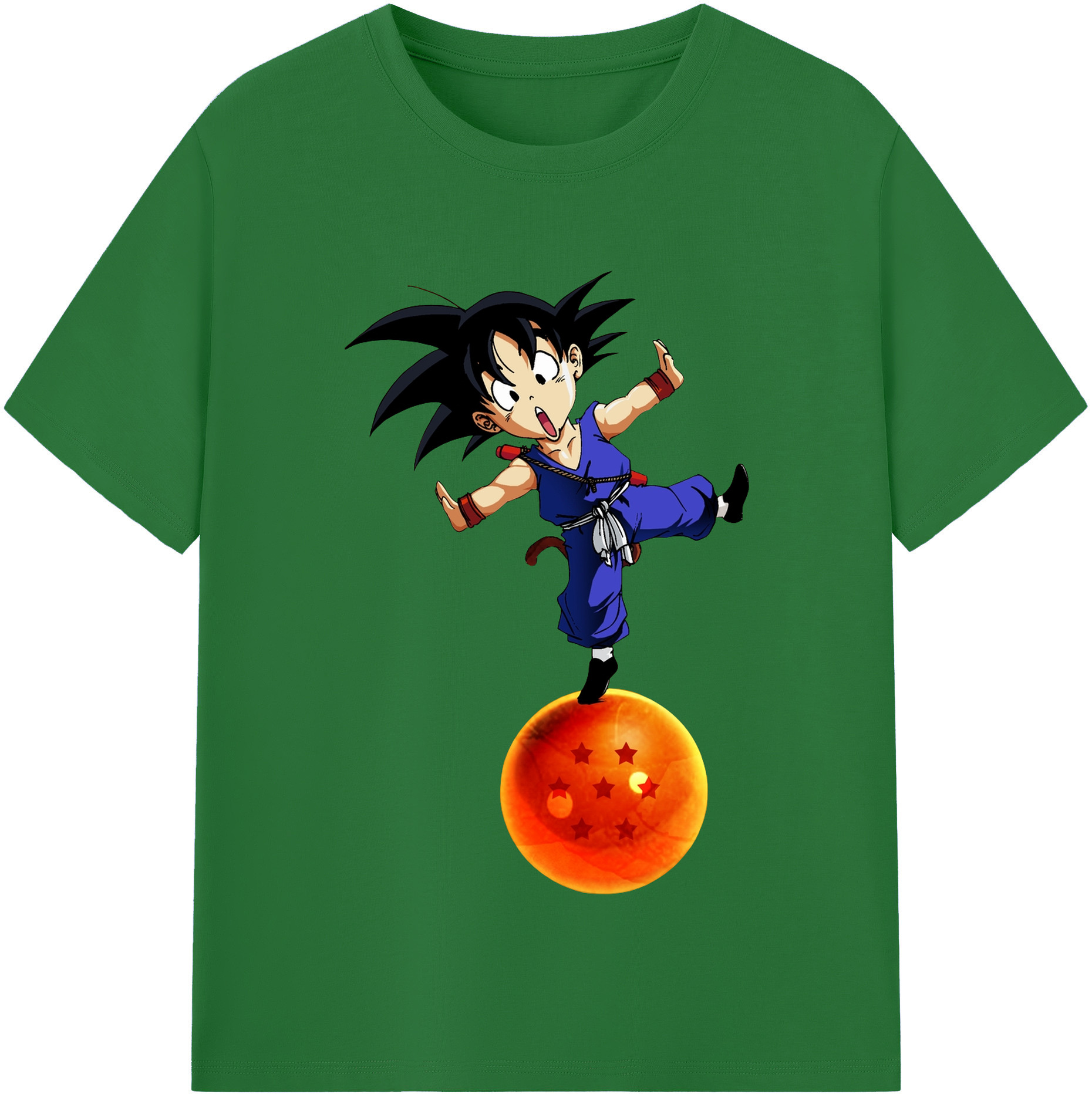 （画像用） ドラゴンボール 孫悟空（そん ごくう）Son Goku カカロット DRAGON BALL Kakarotto 綿100％半袖Tシャツ（フロントプリント）