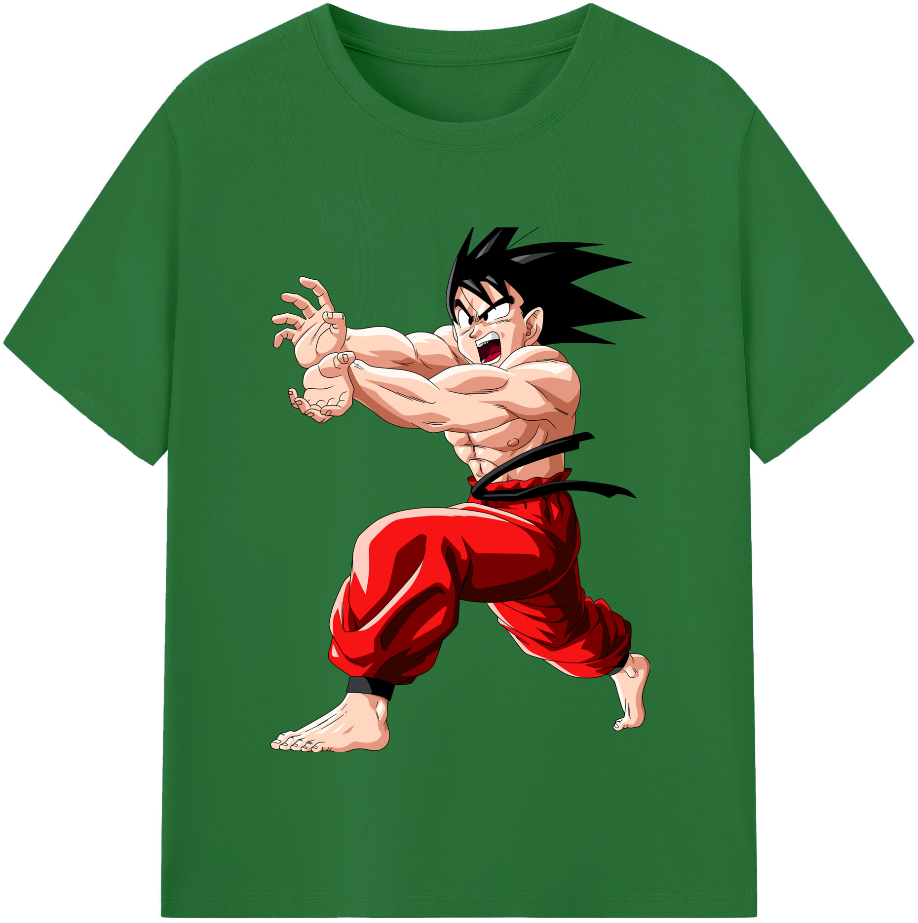（画像用） ドラゴンボール 孫悟空（そん ごくう）Son Goku カカロット DRAGON BALL Kakarotto 綿100％半袖Tシャツ（フロントプリント）