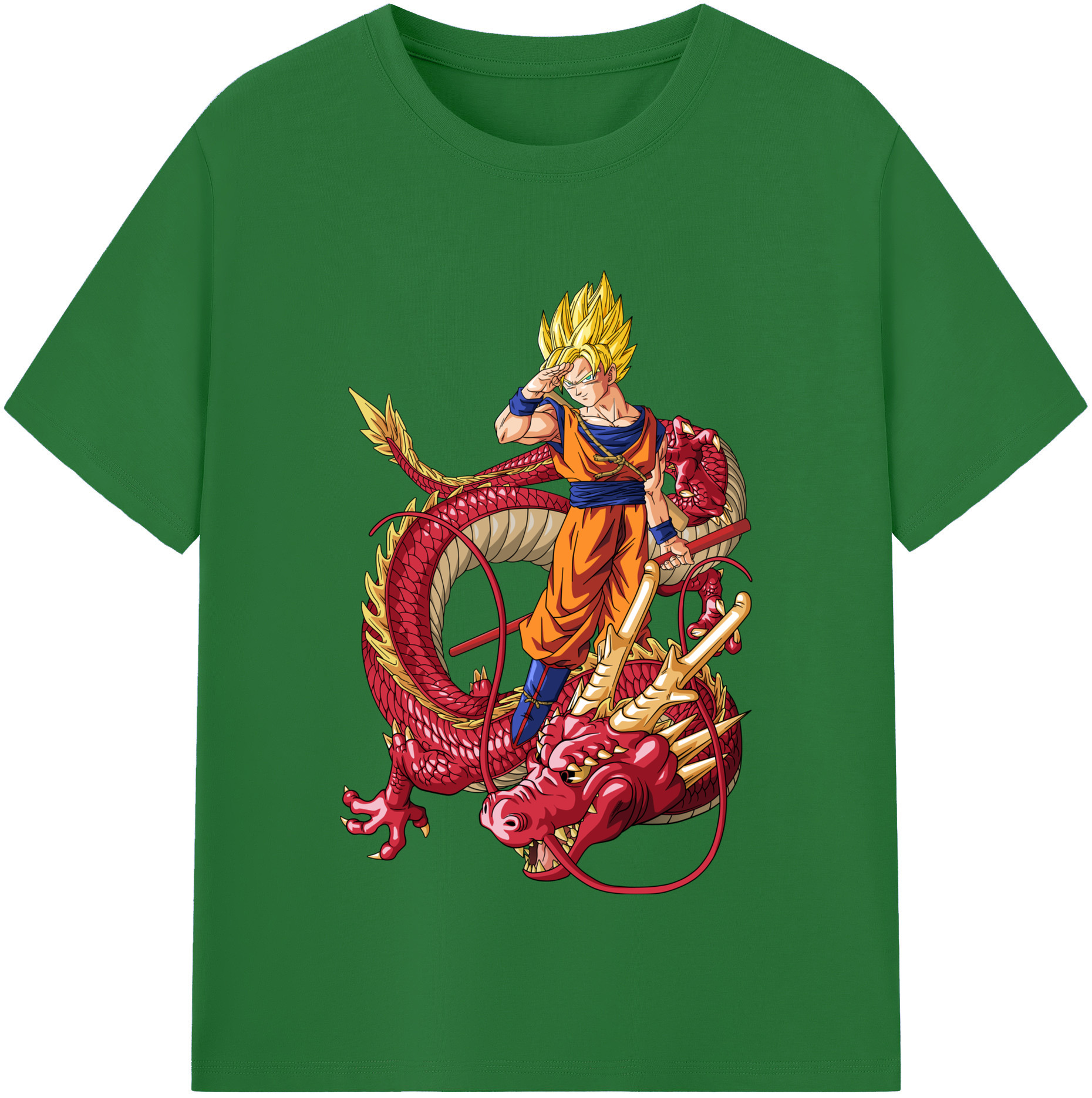 （画像用） ドラゴンボール 孫悟空（そん ごくう）Son Goku カカロット DRAGON BALL Kakarotto 綿100％半袖Tシャツ（フロントプリント）
