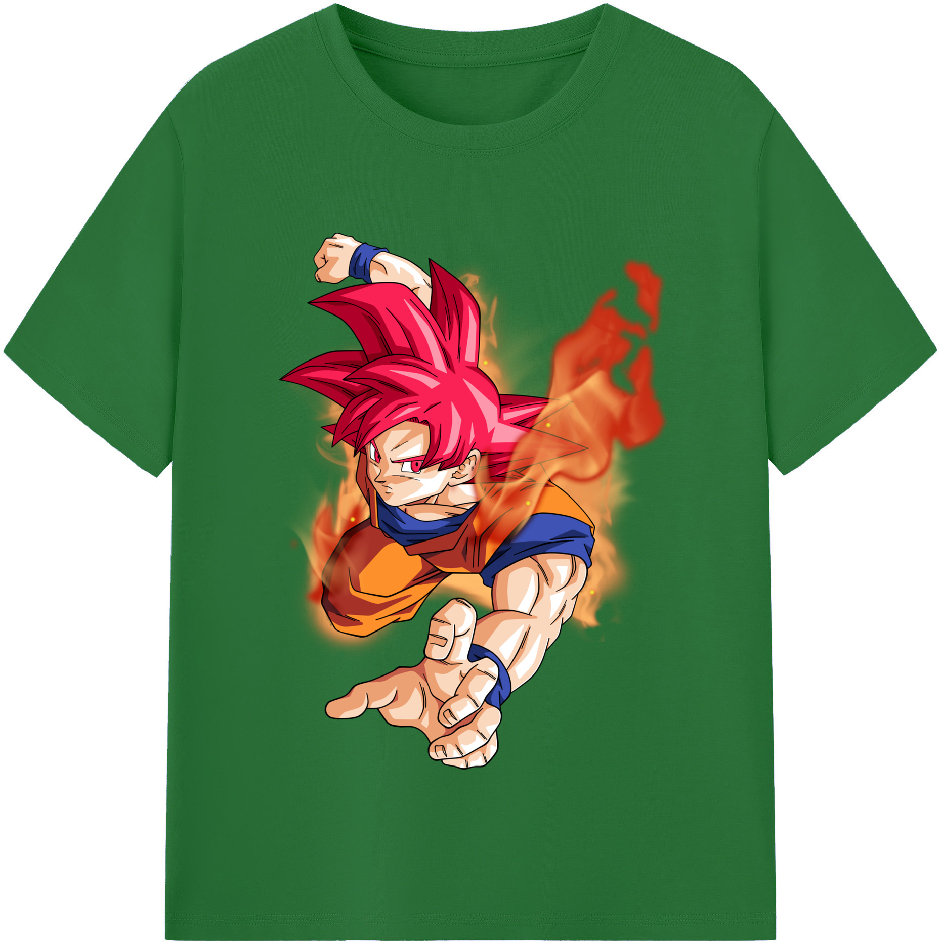 （画像用） ドラゴンボール 孫悟空（そん ごくう）Son Goku カカロット DRAGON BALL Kakarotto 綿100％半袖Tシャツ（フロントプリント）