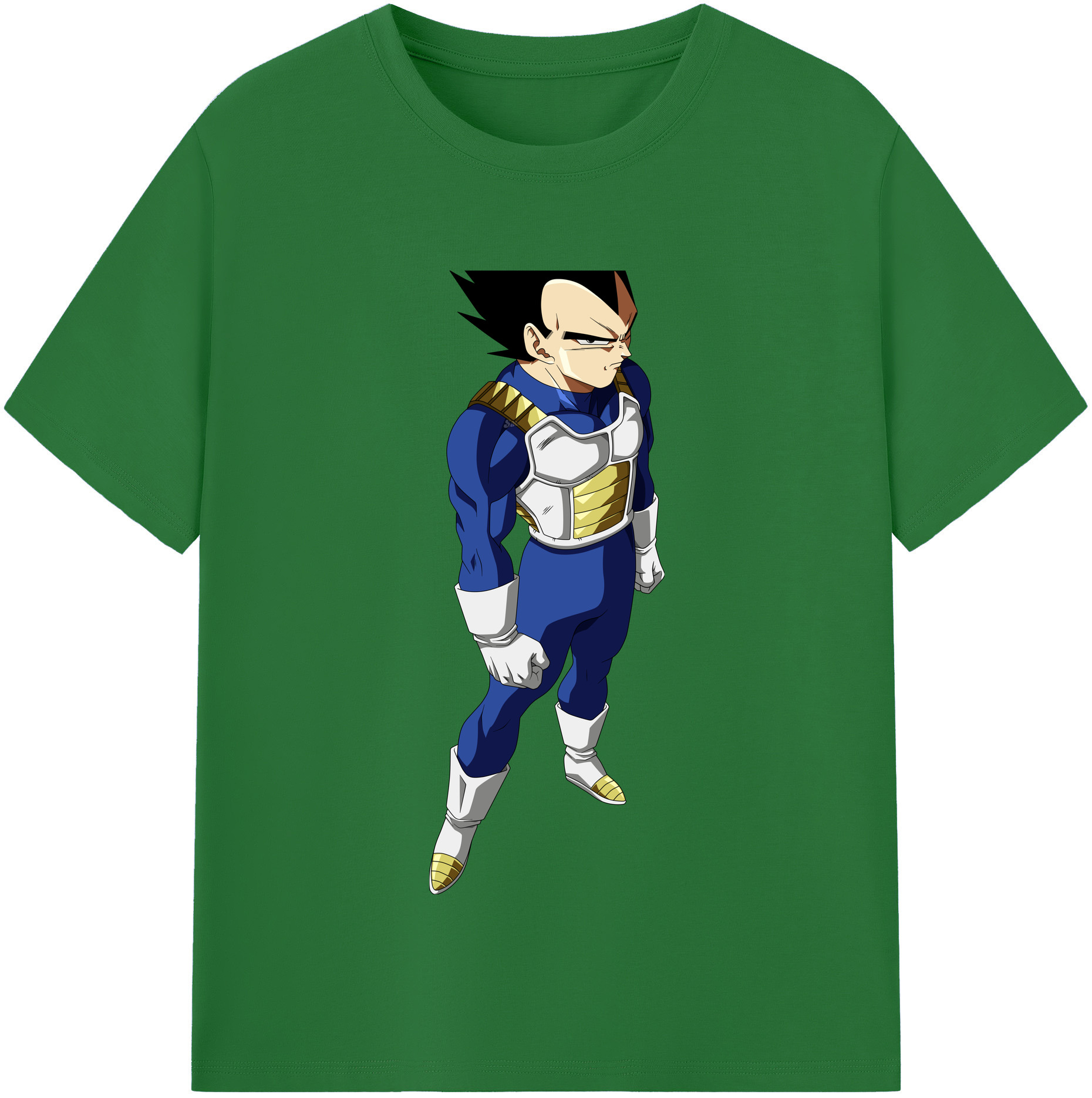 （画像用） ドラゴンボール ベジータ四世（Bejīta Yonsei）DRAGON BALL Vegeta IV 綿100％半袖Tシャツ（フロントプリント）
