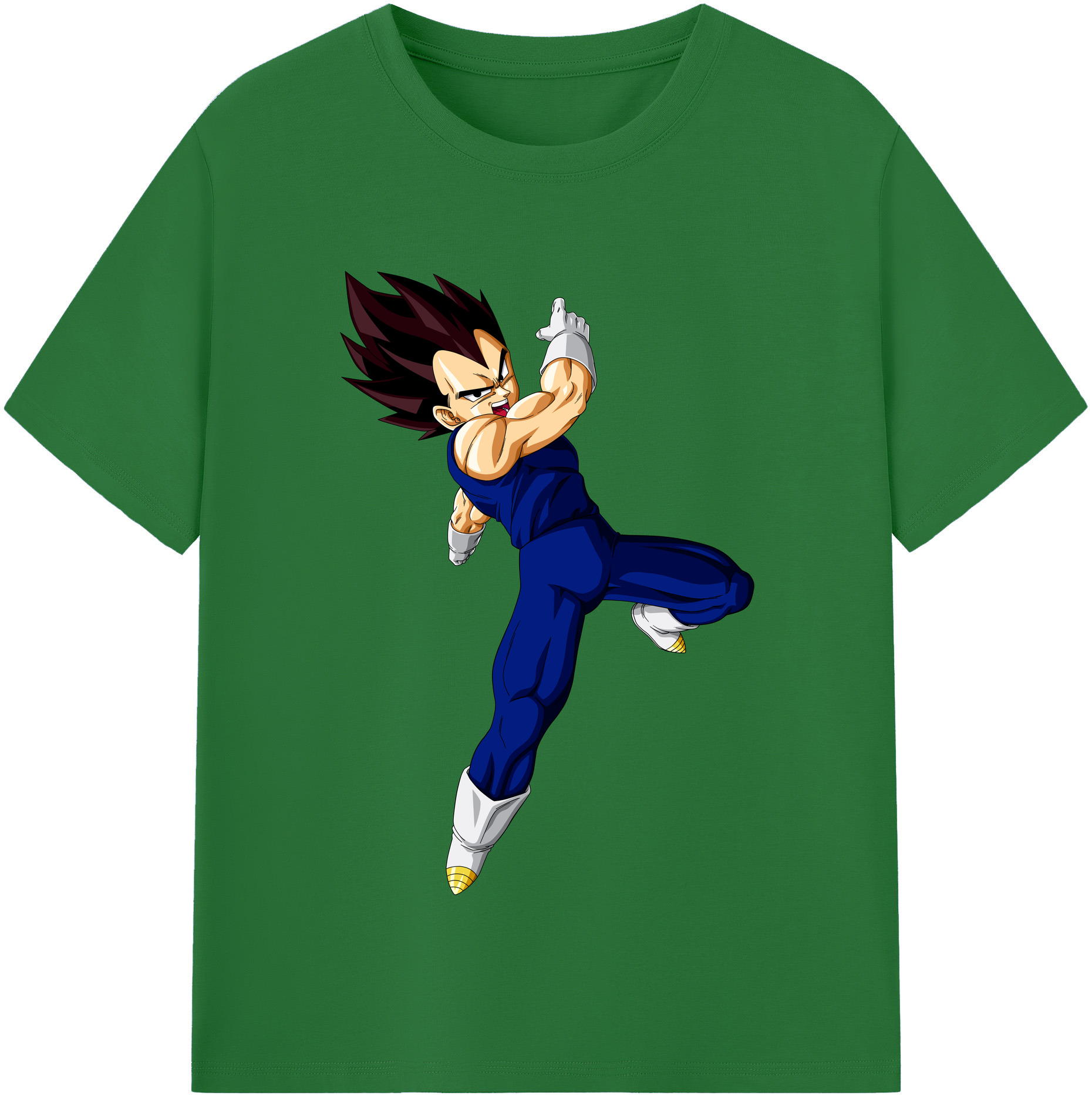 （画像用） ドラゴンボール ベジータ四世（Bejīta Yonsei）DRAGON BALL Vegeta IV 綿100％半袖Tシャツ（フロントプリント）