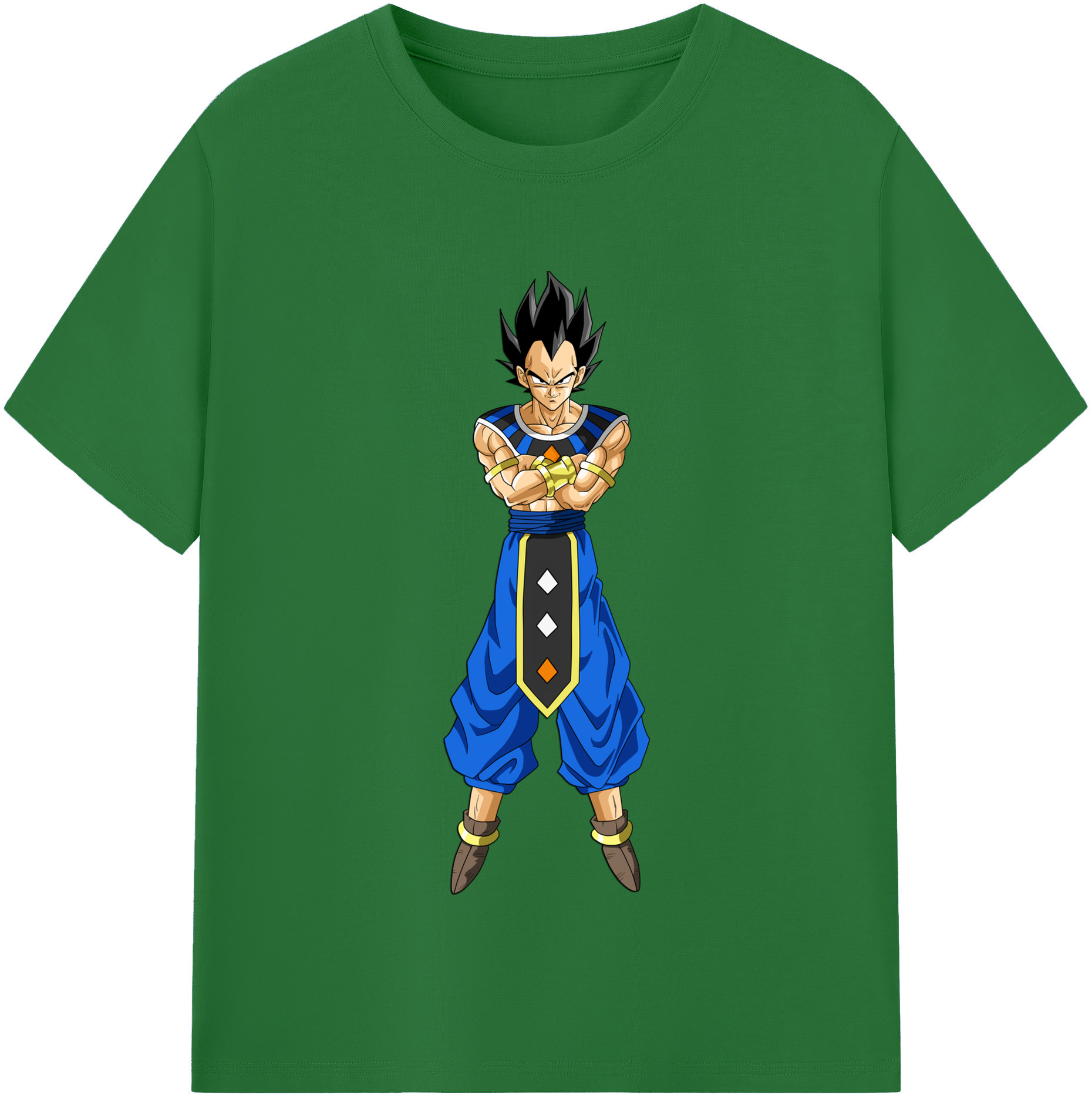 （画像用） ドラゴンボール ベジータ四世（Bejīta Yonsei）DRAGON BALL Vegeta IV 綿100％半袖Tシャツ（フロントプリント）