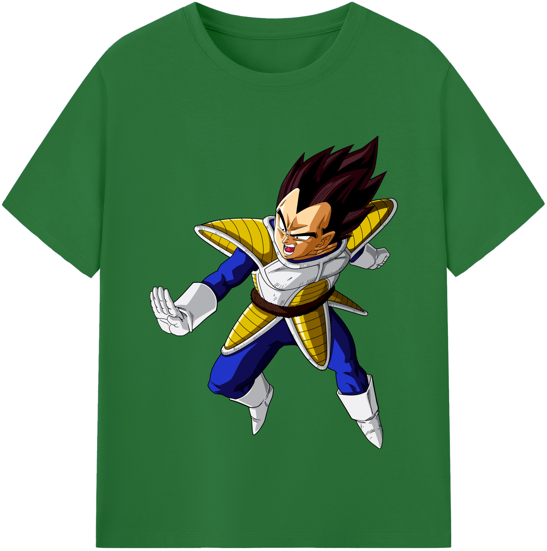 （画像用） ドラゴンボール ベジータ四世（Bejīta Yonsei）DRAGON BALL Vegeta IV 綿100％半袖Tシャツ（フロントプリント）