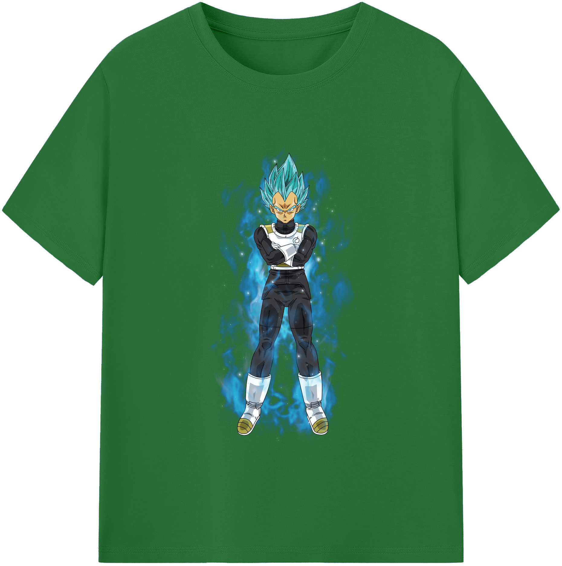 （画像用） ドラゴンボール ベジータ四世（Bejīta Yonsei）DRAGON BALL Vegeta IV 綿100％半袖Tシャツ（フロントプリント）