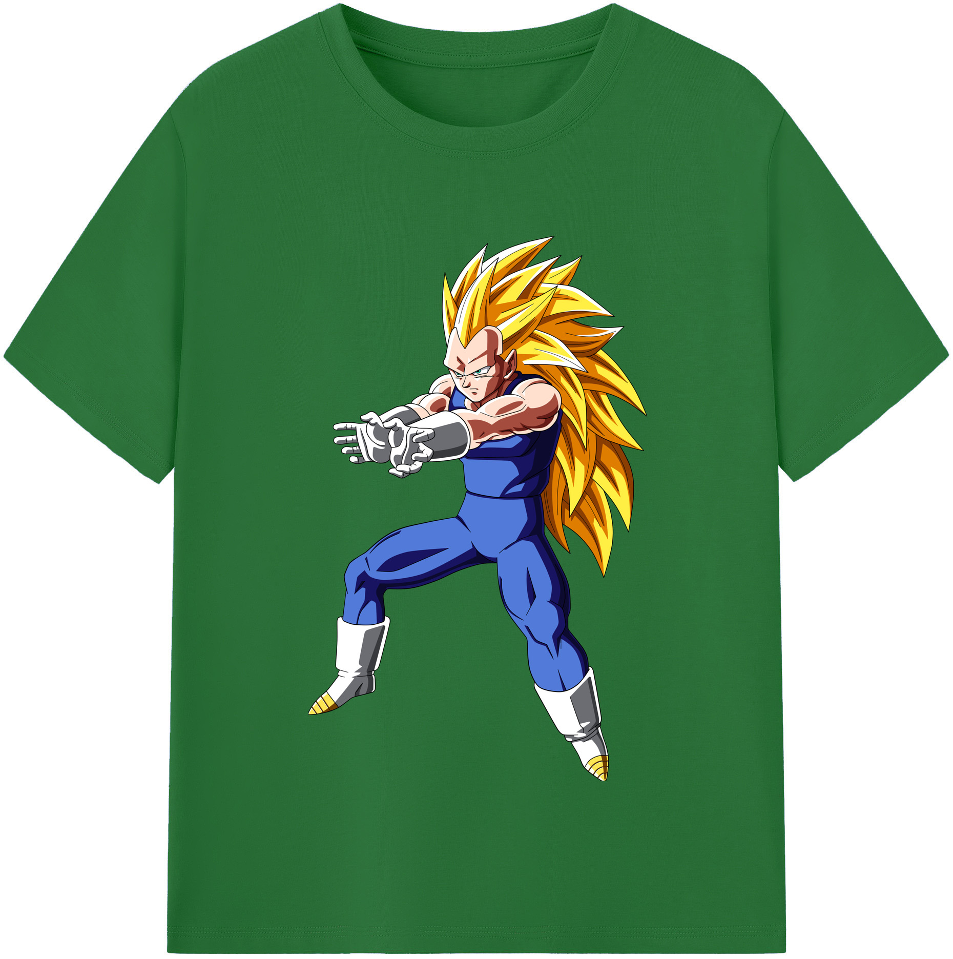 （画像用） ドラゴンボール ベジータ四世（Bejīta Yonsei）DRAGON BALL Vegeta IV 綿100％半袖Tシャツ（フロントプリント）