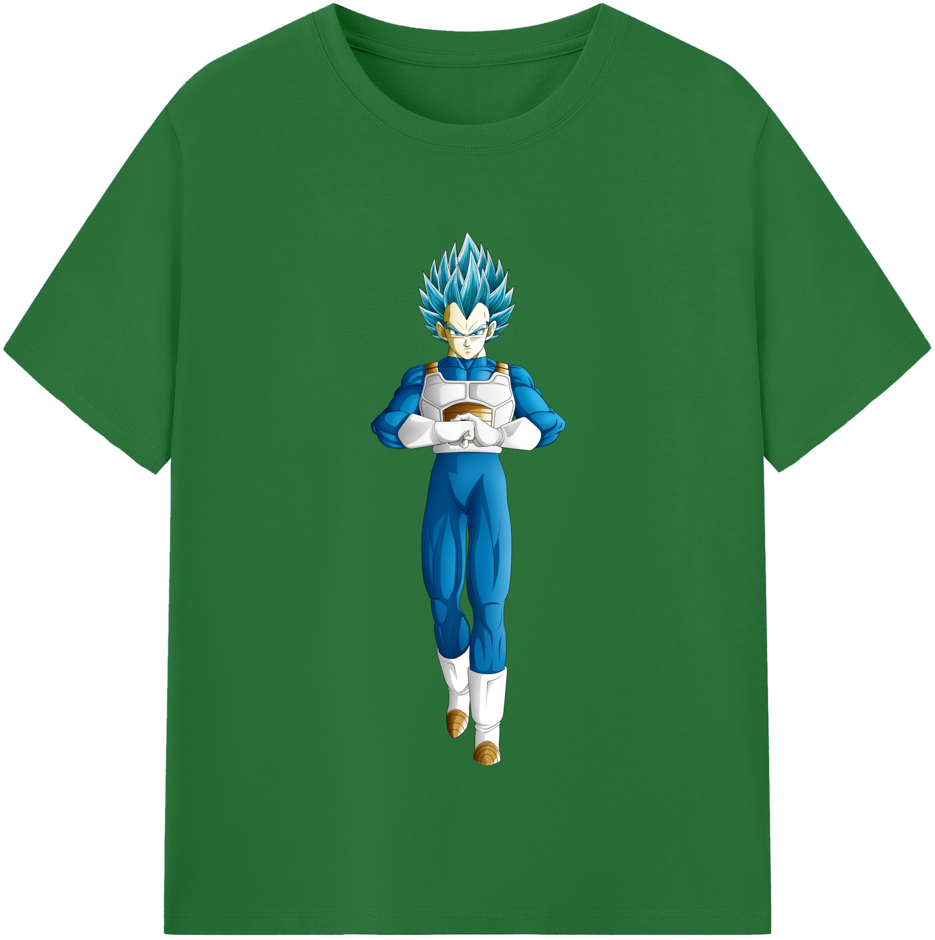 （画像用） ドラゴンボール ベジータ四世（Bejīta Yonsei）DRAGON BALL Vegeta IV 綿100％半袖Tシャツ（フロントプリント）