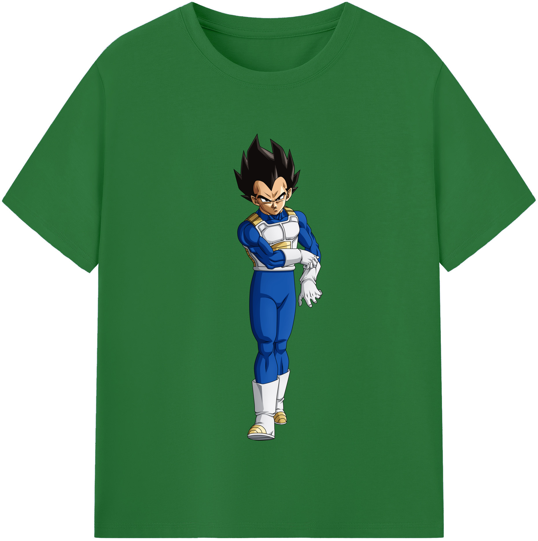 （画像用） ドラゴンボール ベジータ四世（Bejīta Yonsei）DRAGON BALL Vegeta IV 綿100％半袖Tシャツ（フロントプリント）