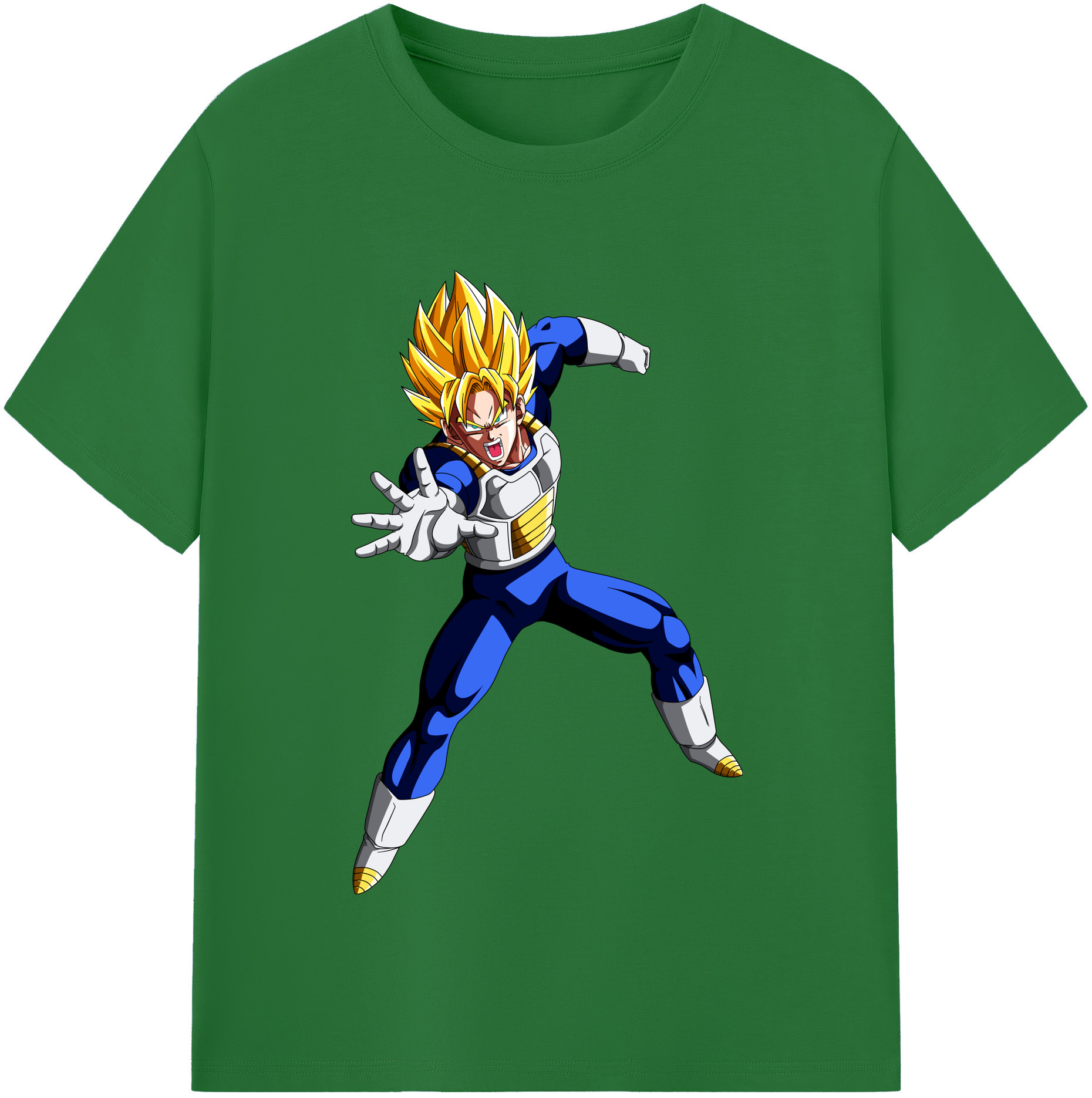 （画像用） ドラゴンボール ベジータ四世（Bejīta Yonsei）DRAGON BALL Vegeta IV 綿100％半袖Tシャツ（フロントプリント）