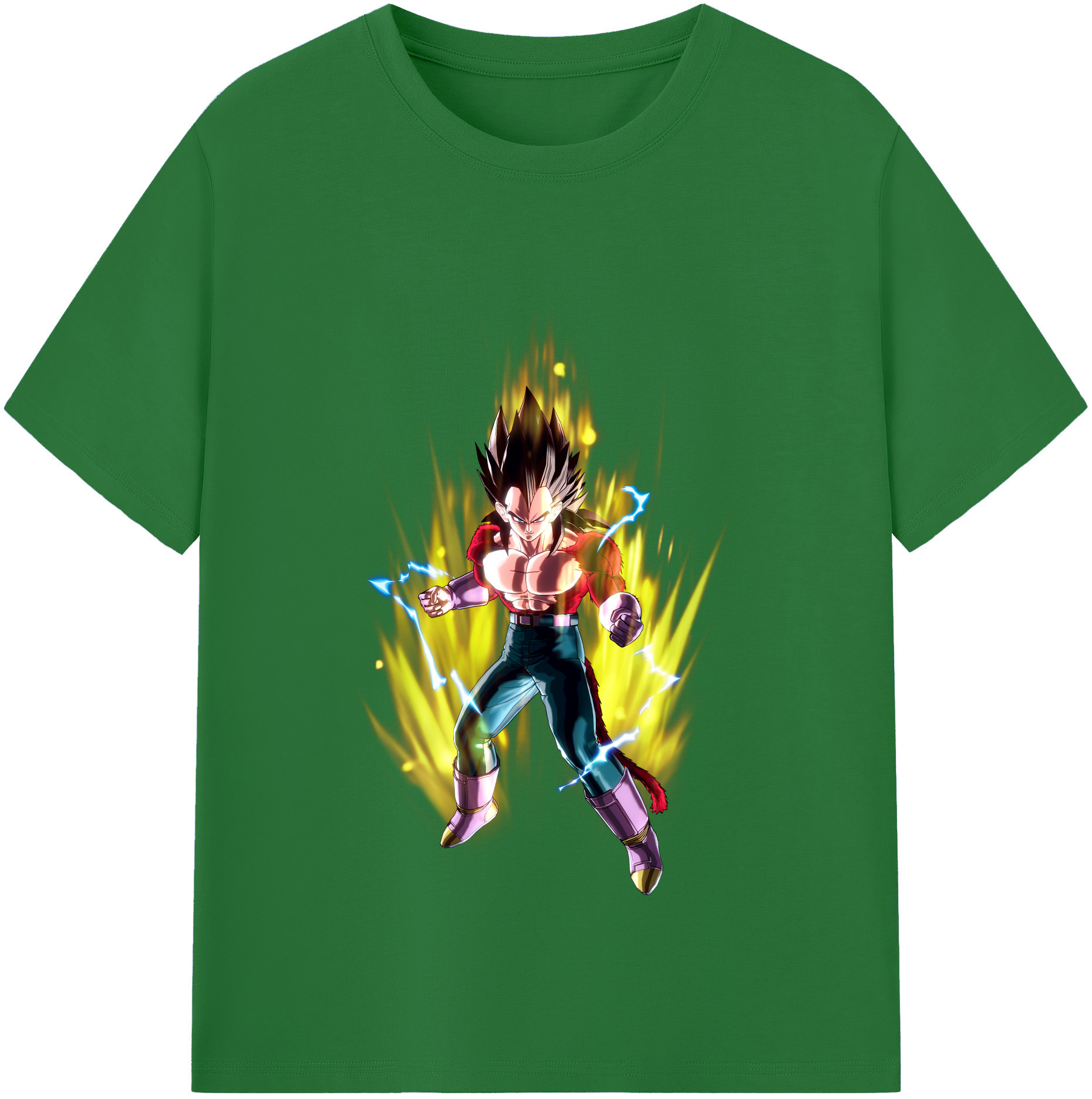 （画像用） ドラゴンボール ベジータ四世（Bejīta Yonsei）DRAGON BALL Vegeta IV 綿100％半袖Tシャツ（フロントプリント）